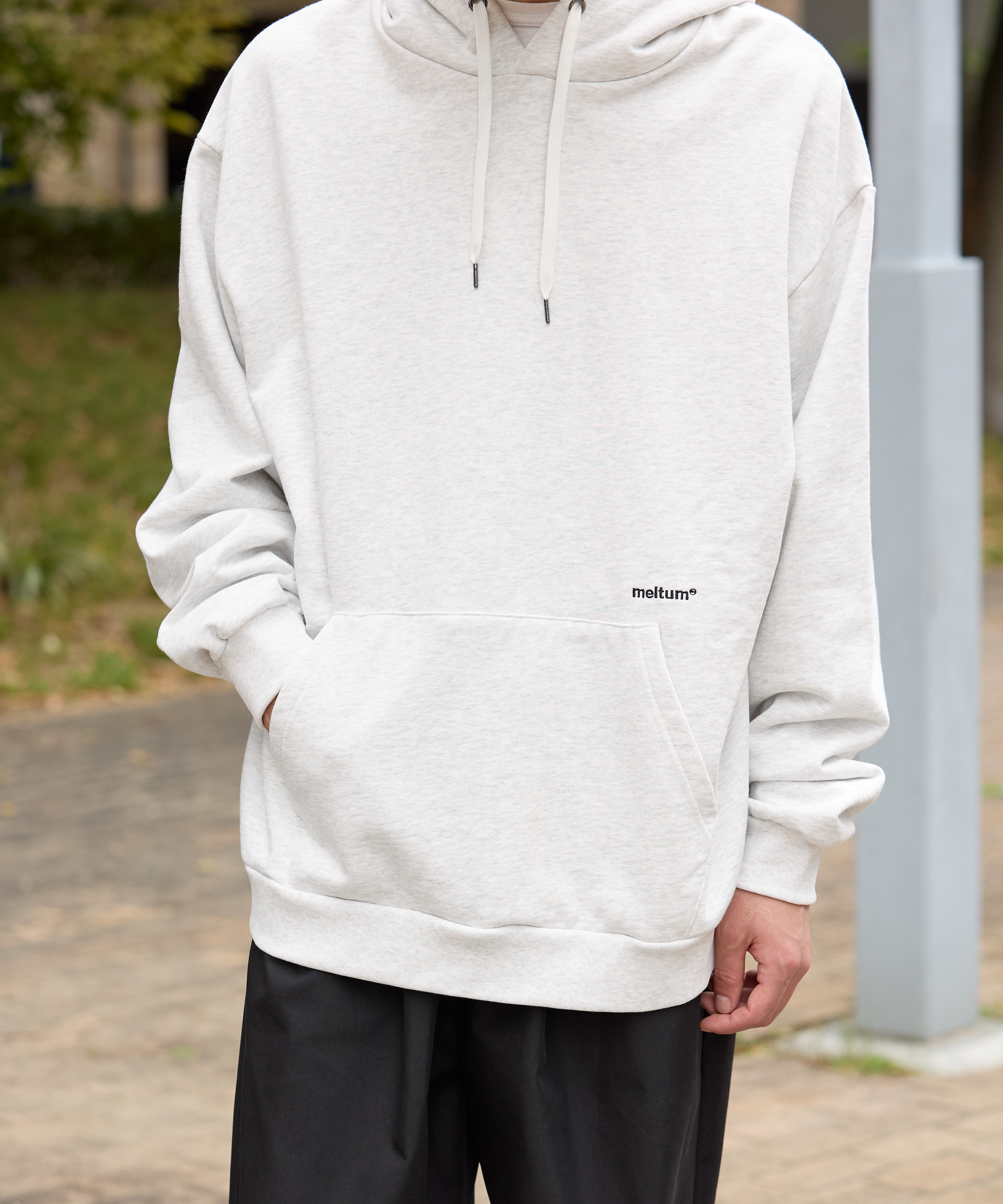 US COTTON HEAVEY SWEAT HOODIE【ASH】