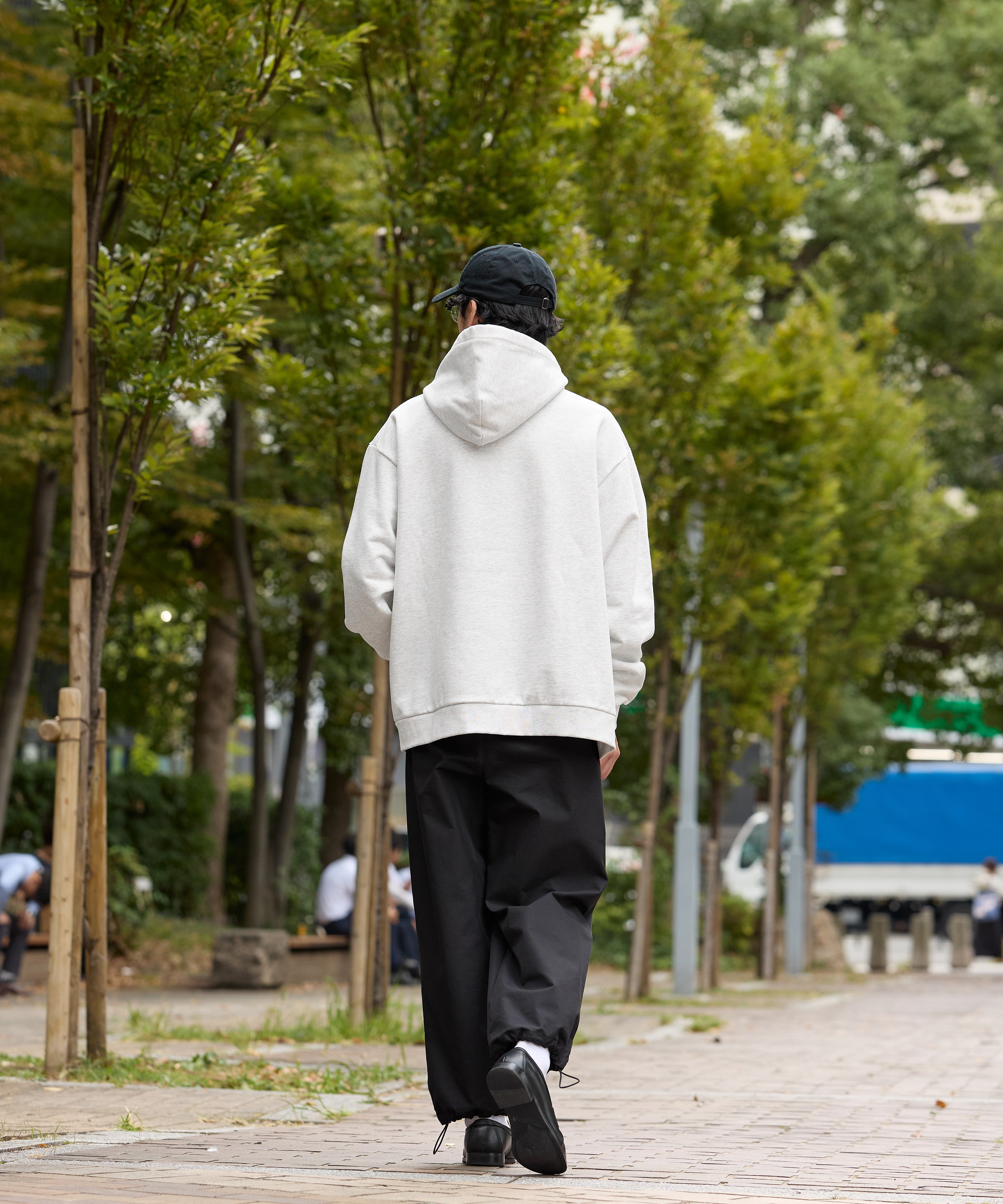 US COTTON HEAVEY SWEAT HOODIE【ASH】