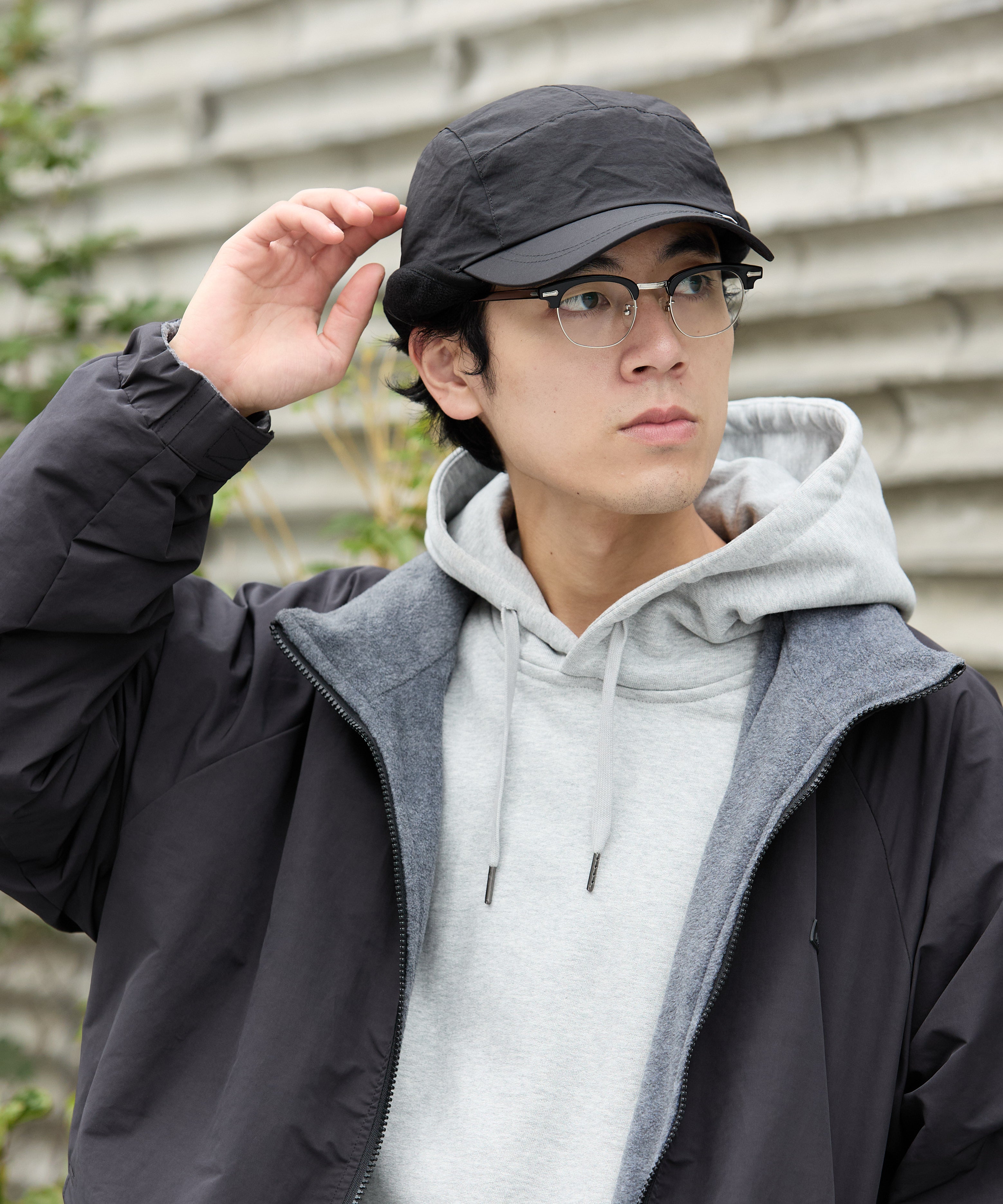 EAR FLAP CAP【BLACK】