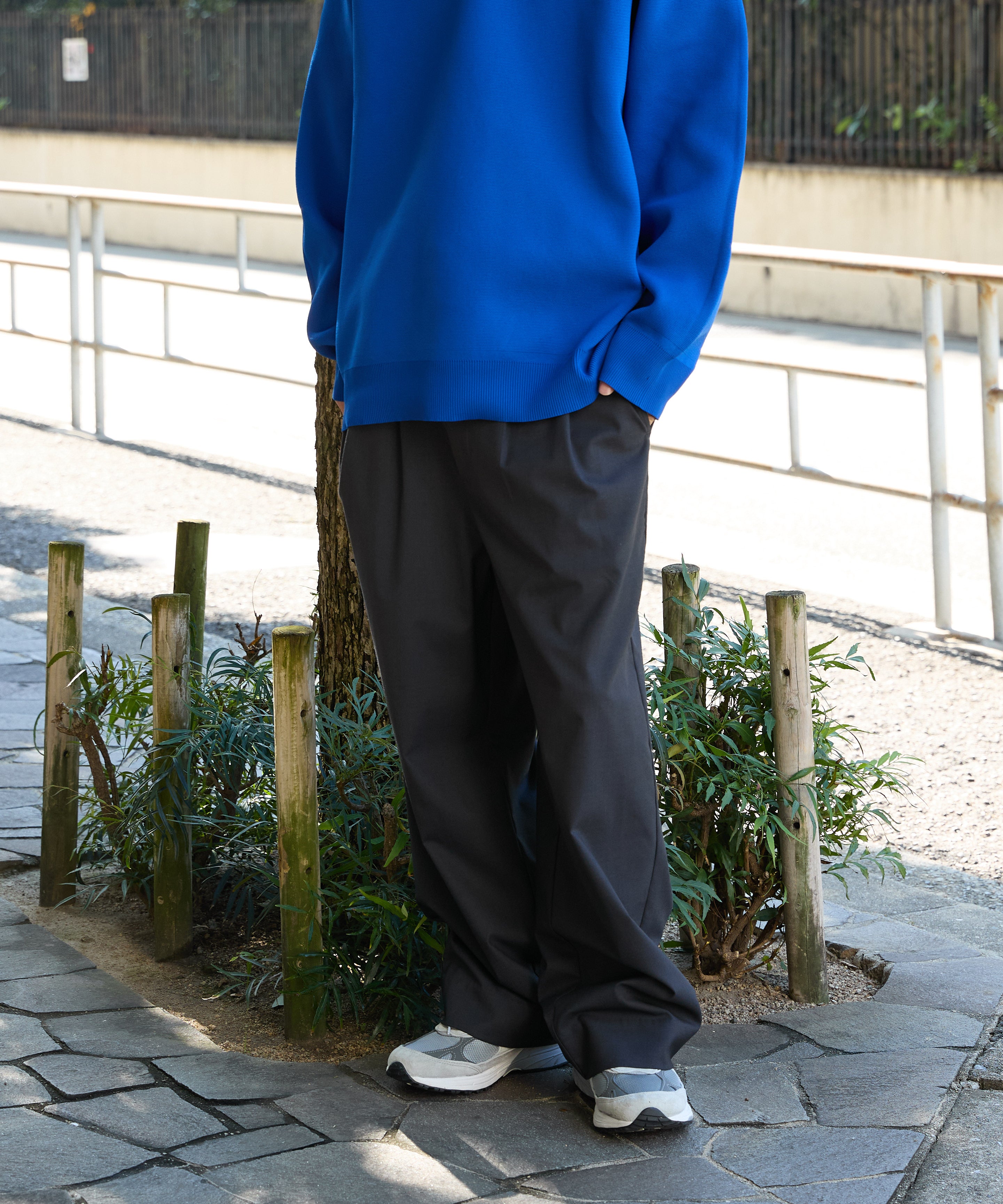 WORK EASY SLACKS【CHARCOAL】