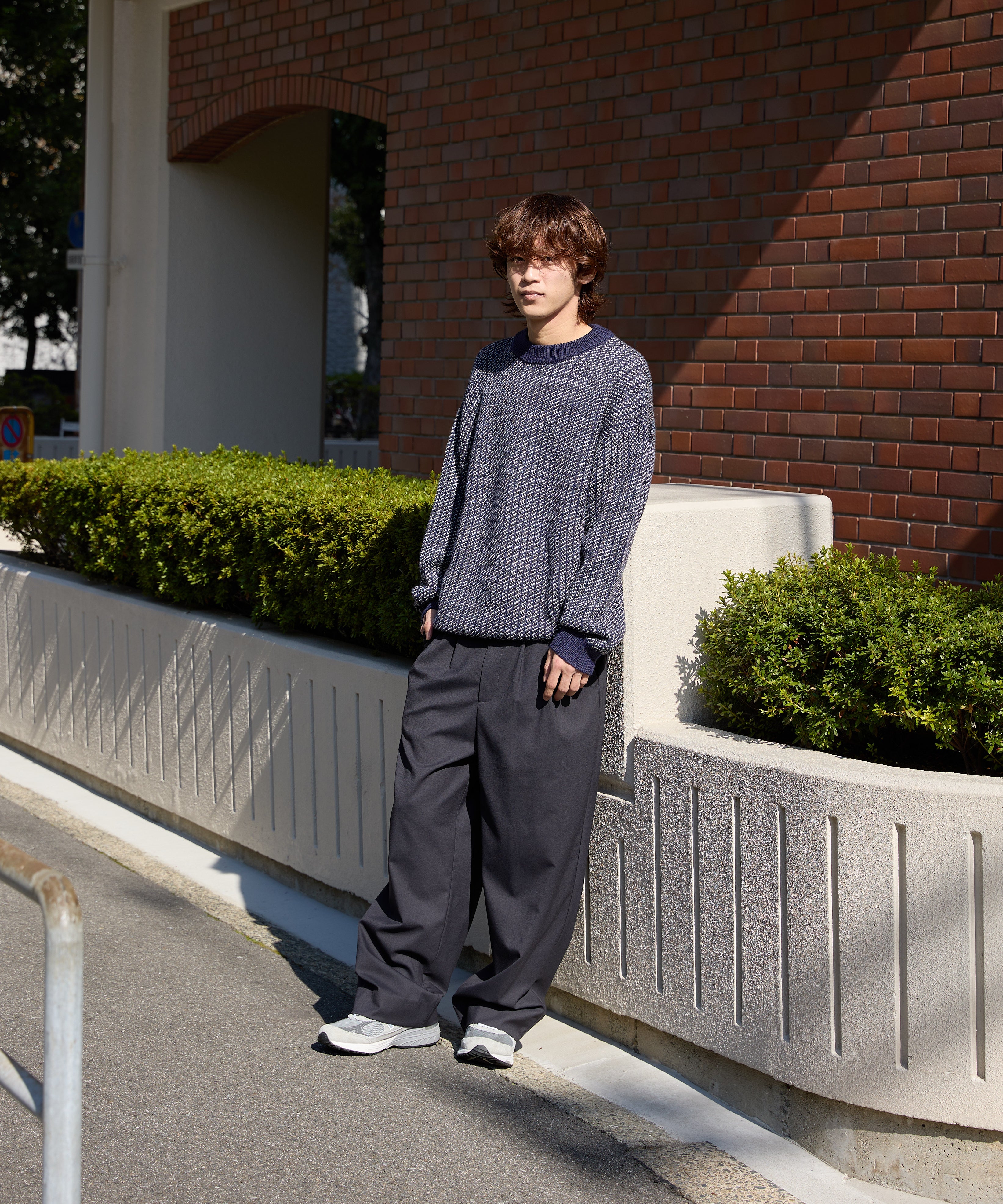 WORK EASY SLACKS【CHARCOAL】