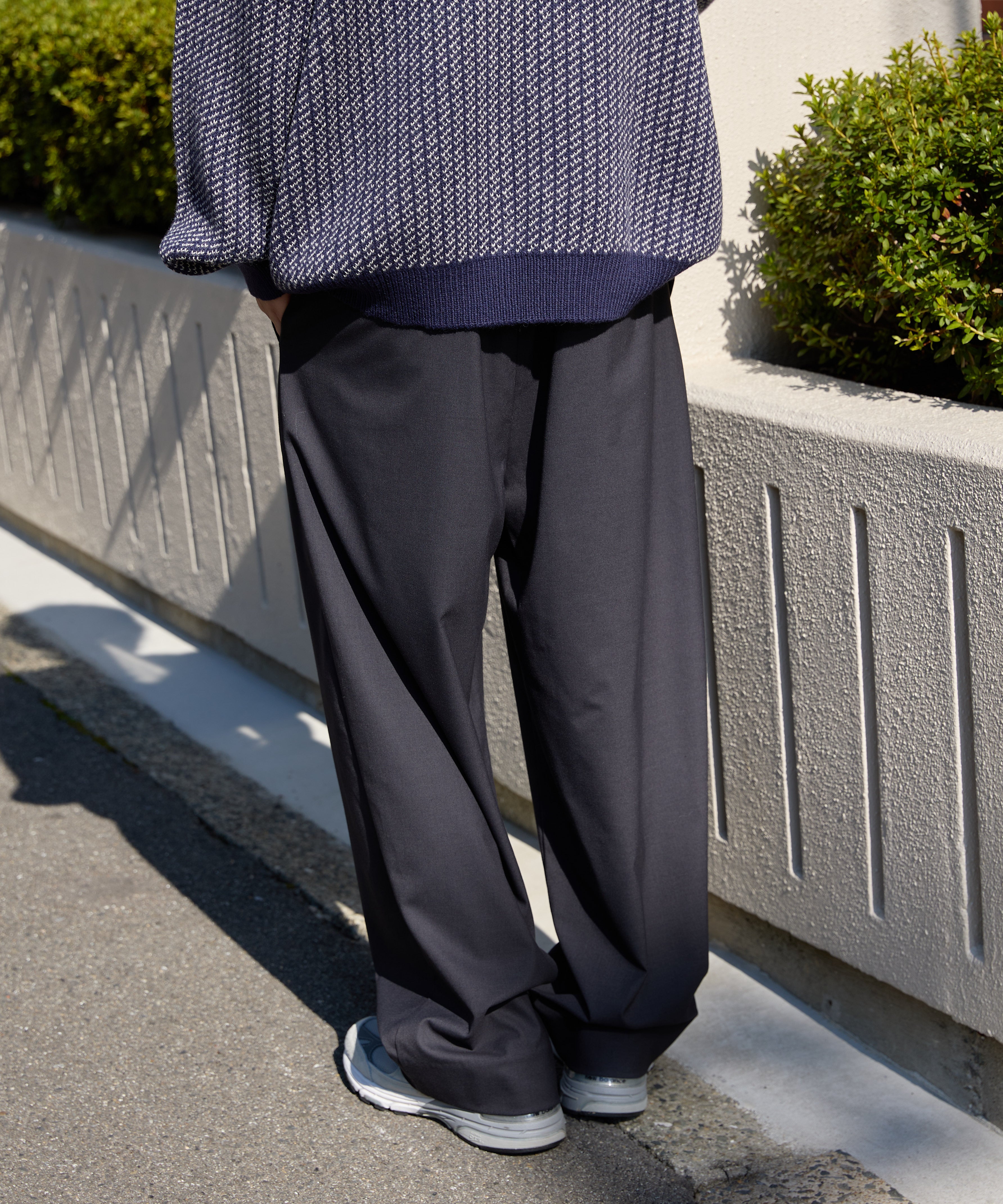 WORK EASY SLACKS【CHARCOAL】