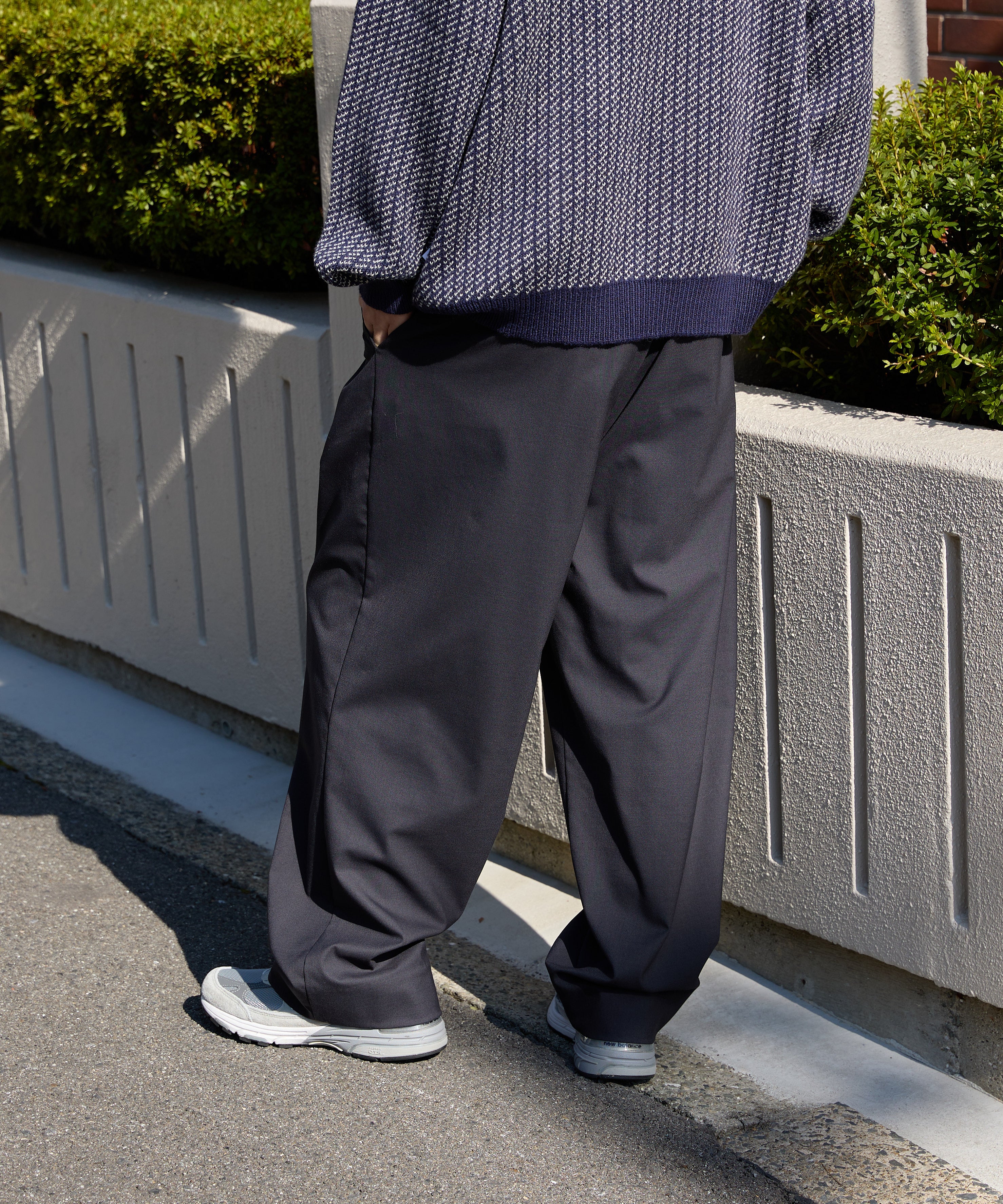 WORK EASY SLACKS【CHARCOAL】