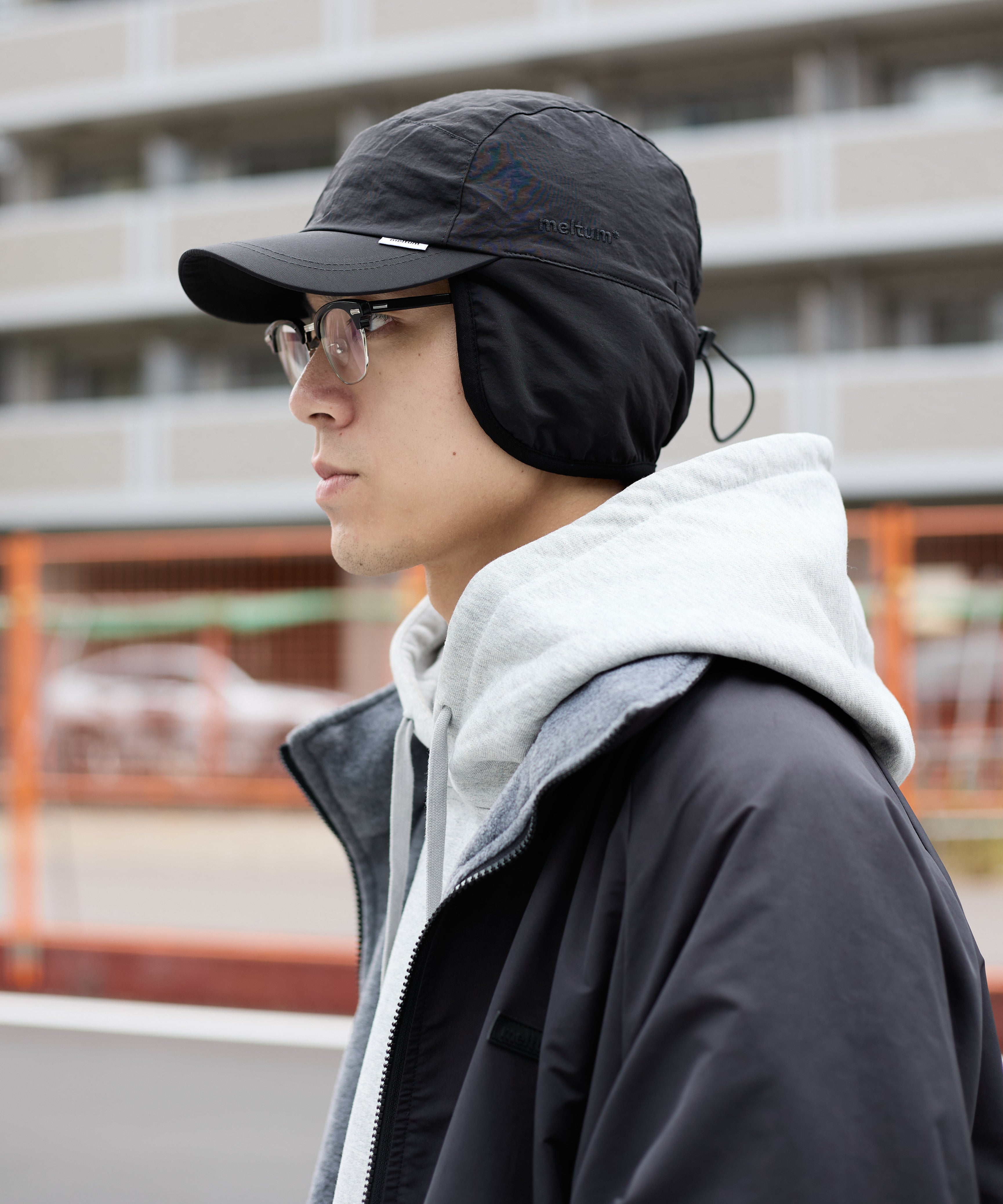 EAR FLAP CAP【BLACK】