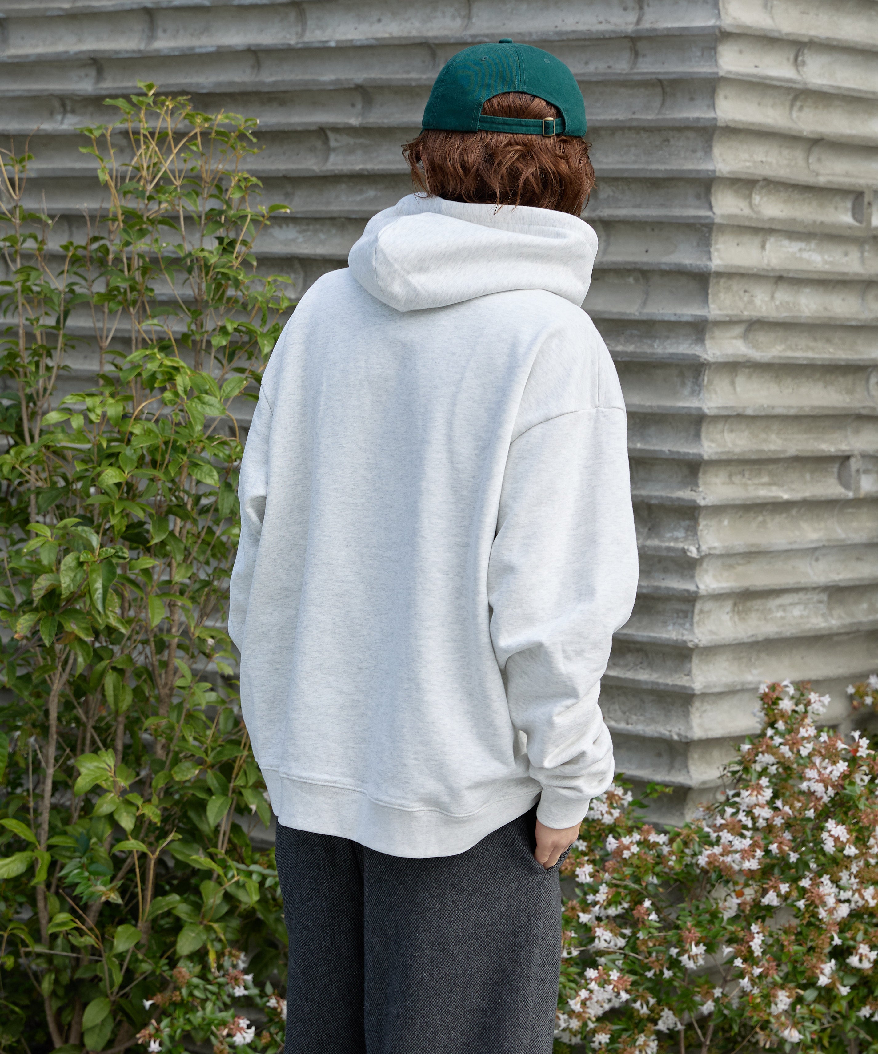 US COTTON HEAVEY SWEAT HOODIE【ASH】