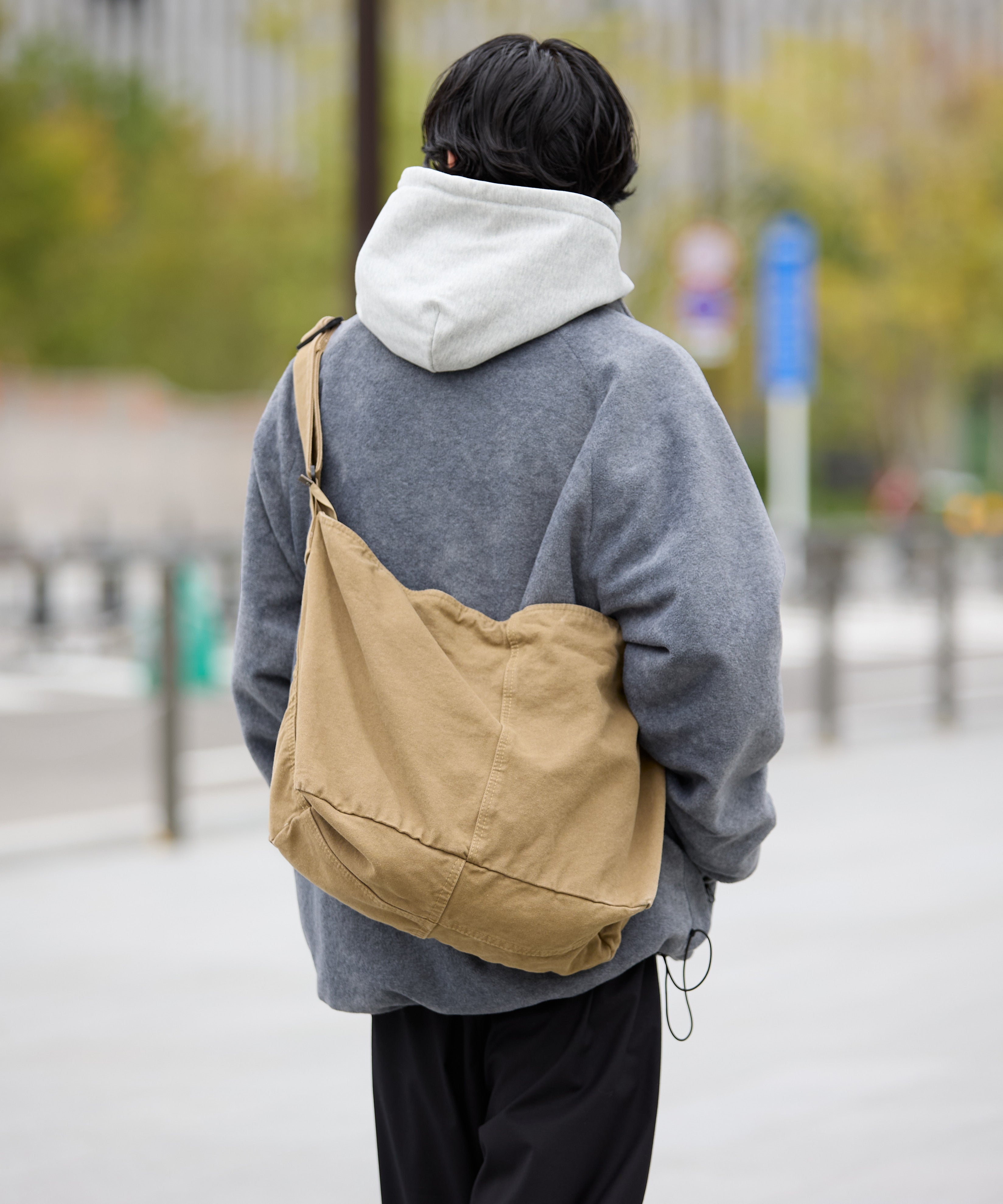 CANVAS MESSENGER BAG【K.BROWN】