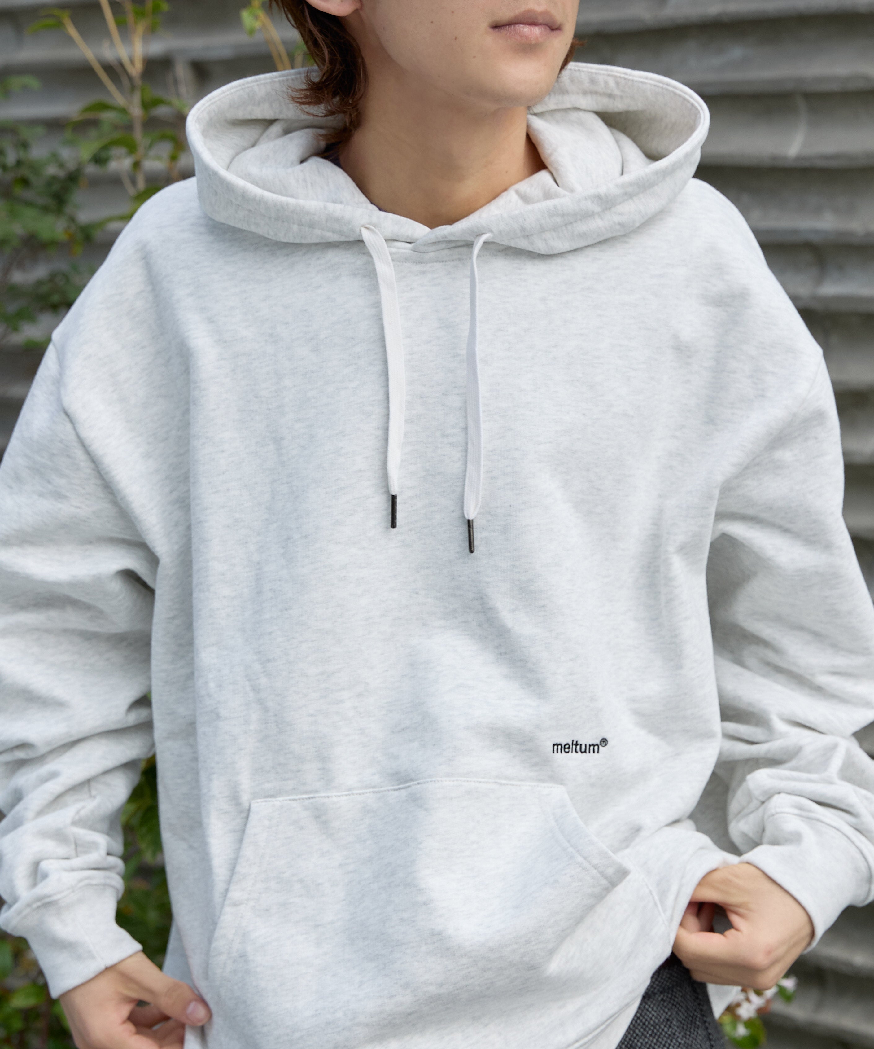 US COTTON HEAVEY SWEAT HOODIE【ASH】