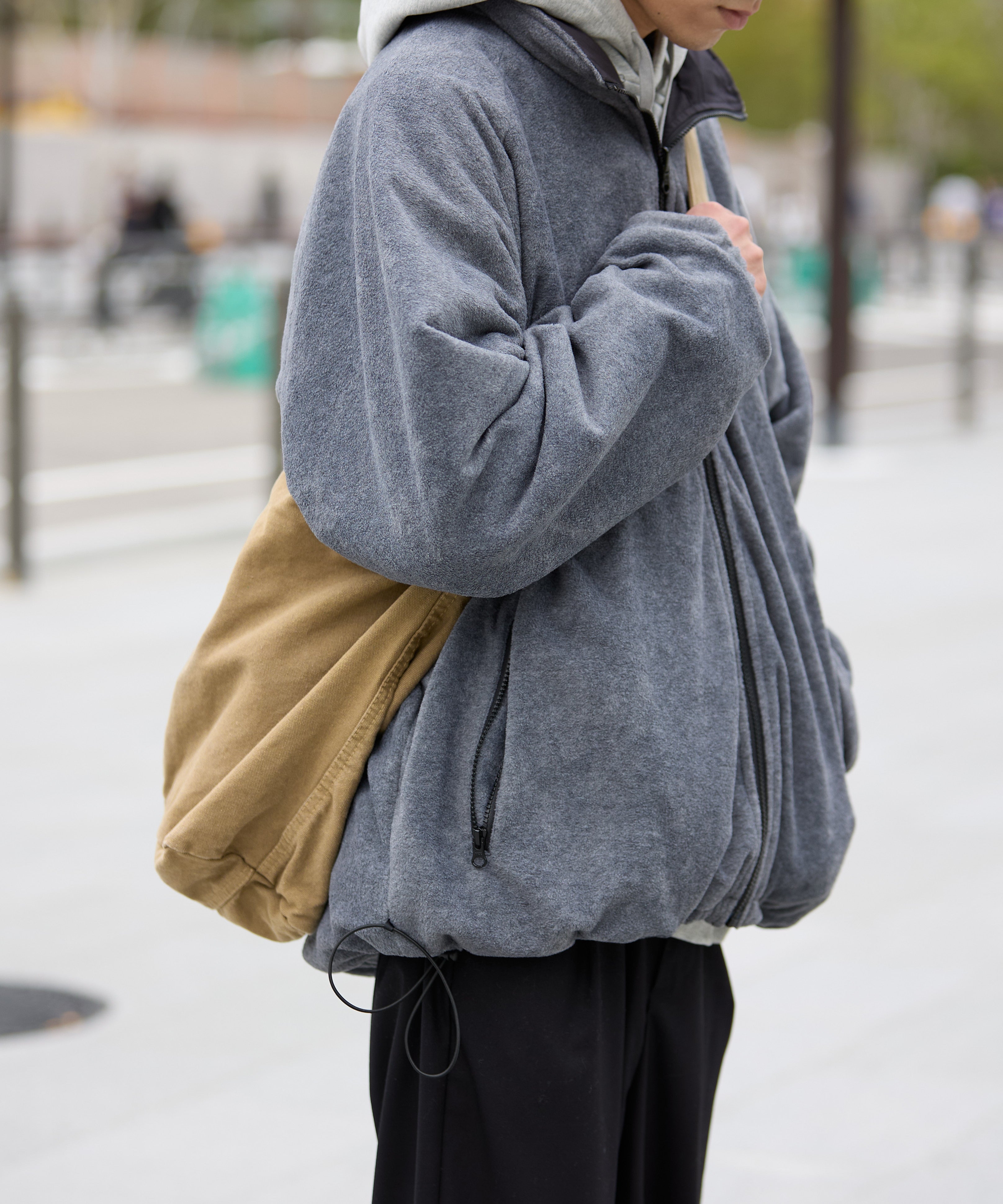 CANVAS MESSENGER BAG【K.BROWN】