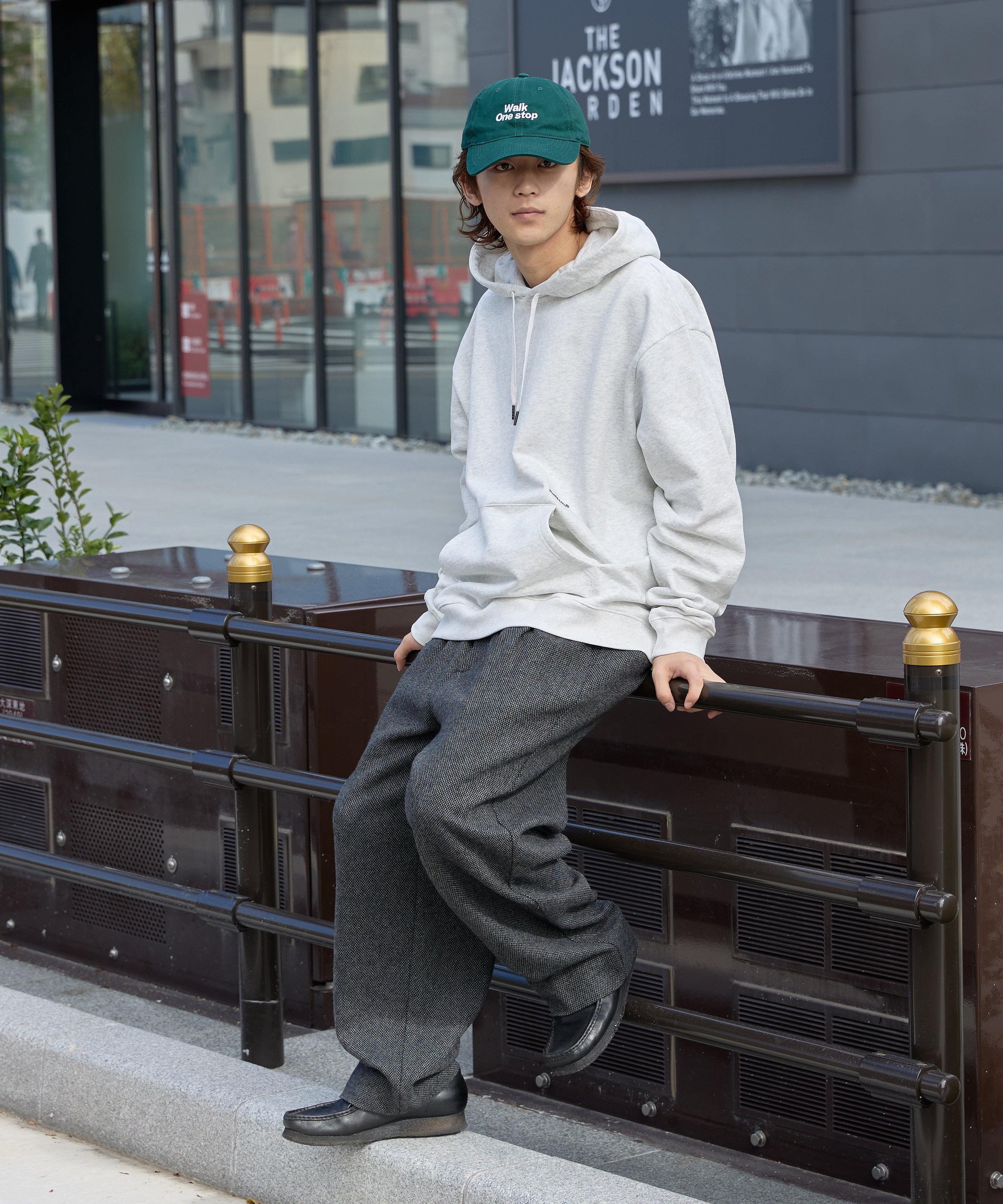 US COTTON HEAVEY SWEAT HOODIE【ASH】