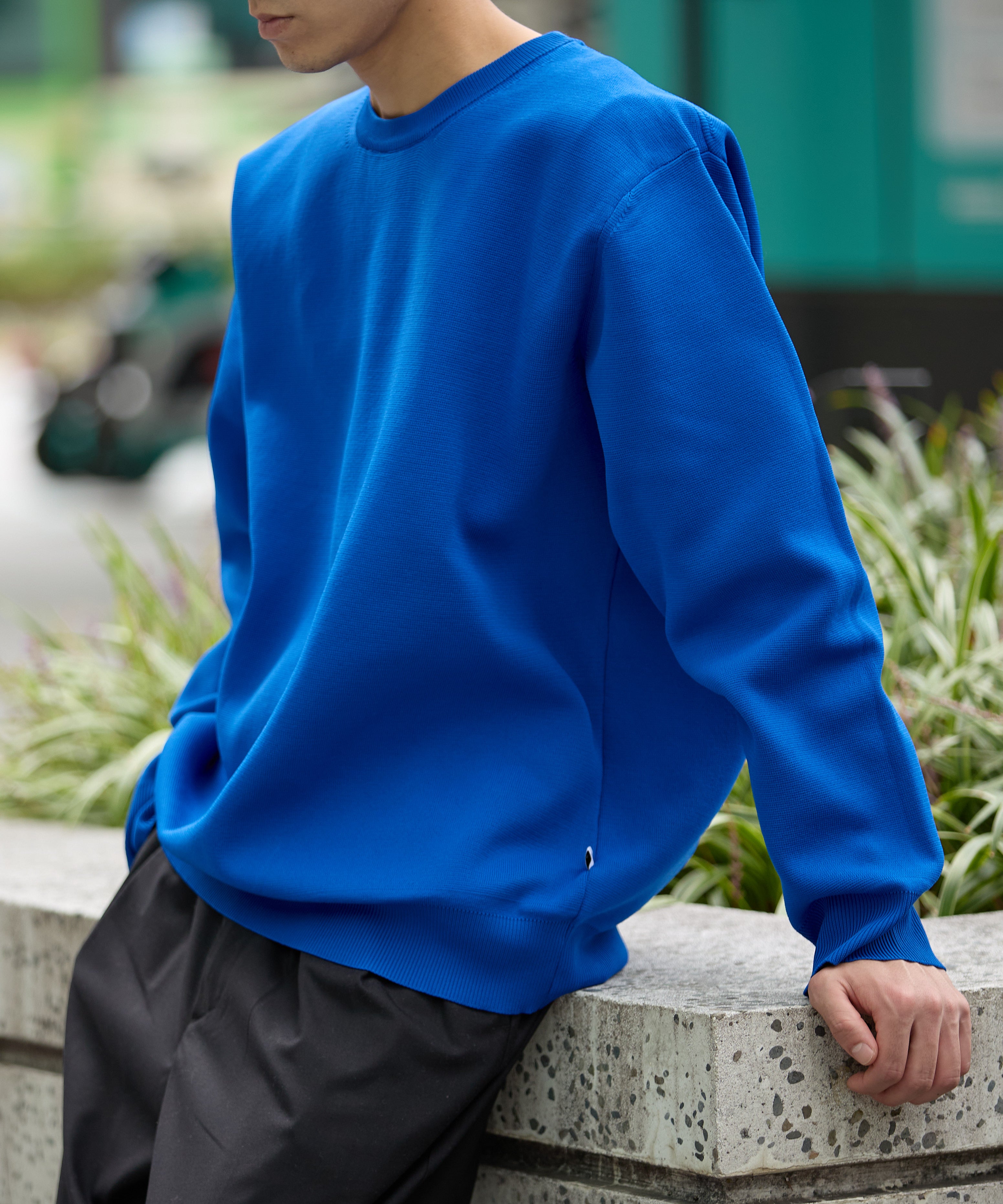 MILANO CREWNECK KNIT【BLUE】