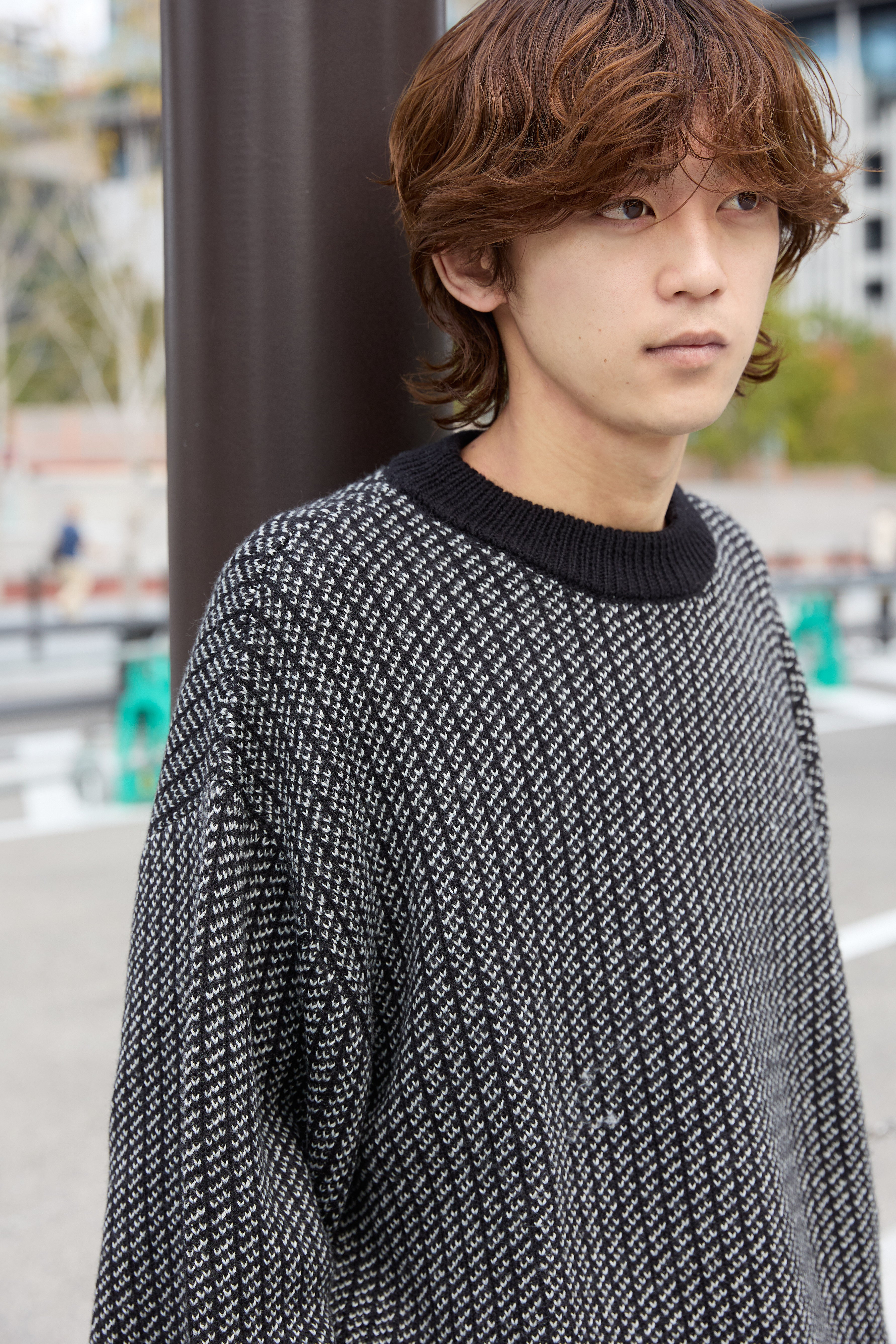 BIRDSEYE KNIT【BLACK】