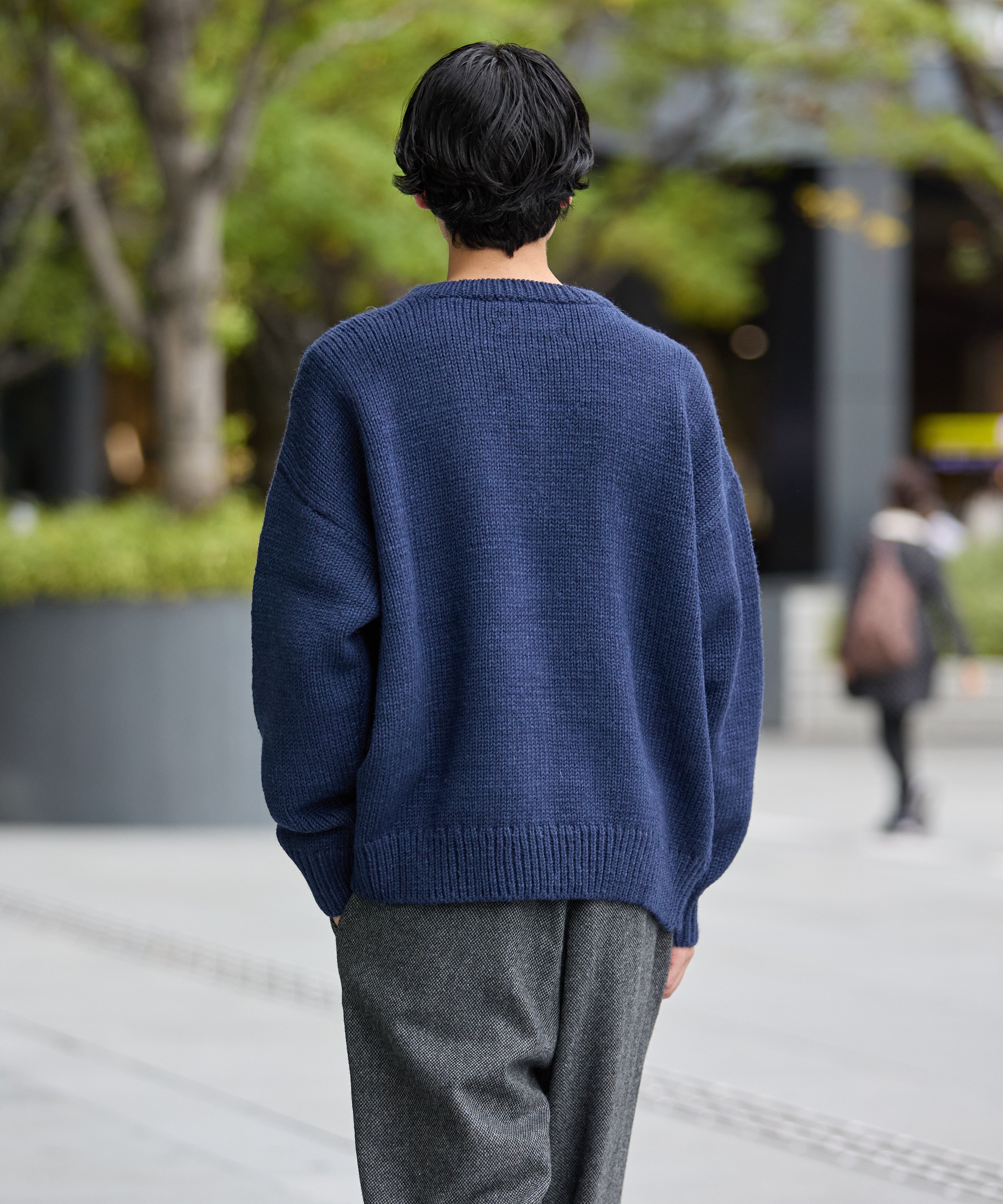 HAND KNIT (KNIT) 【NAVY】