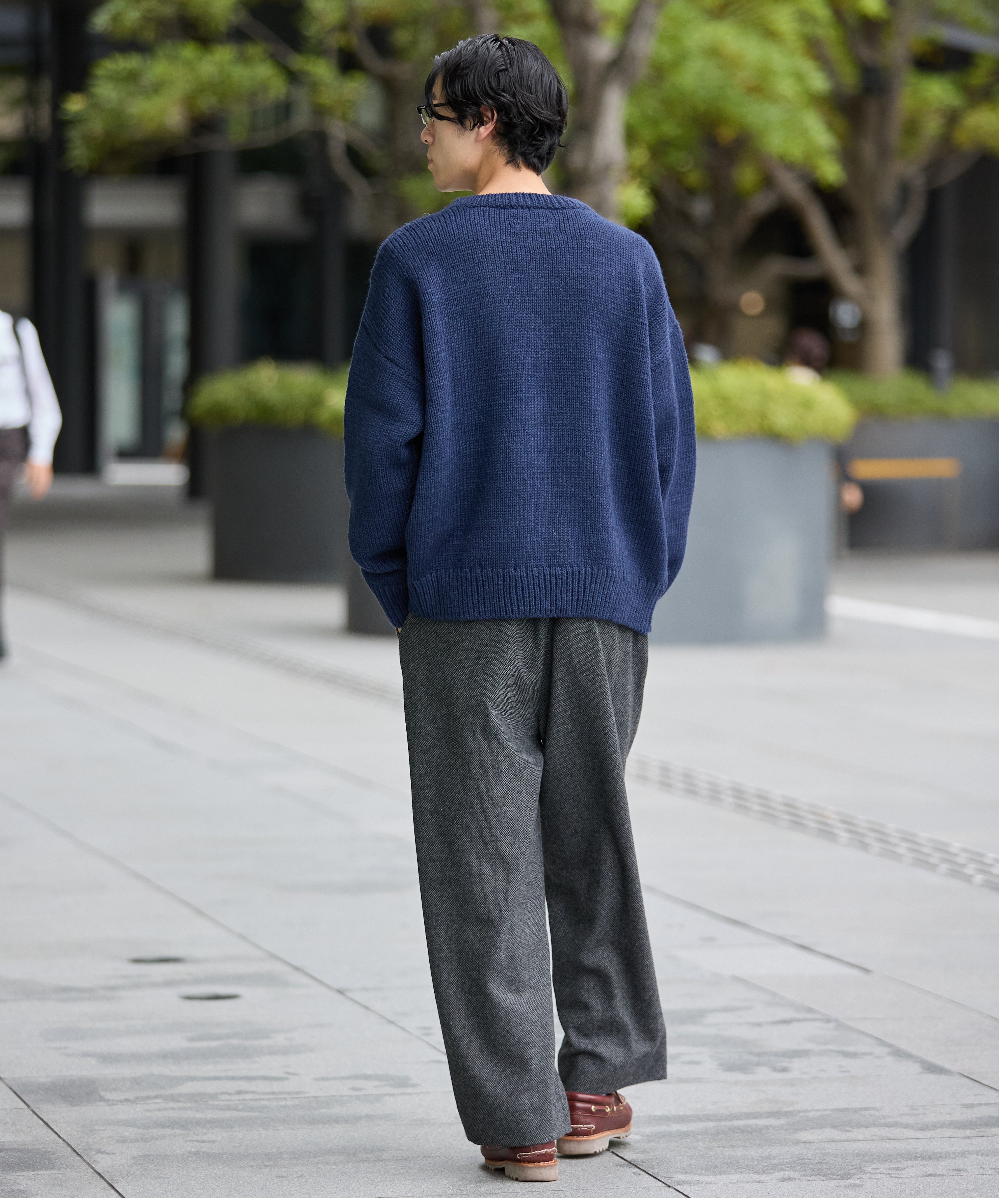 HAND KNIT (KNIT) 【NAVY】