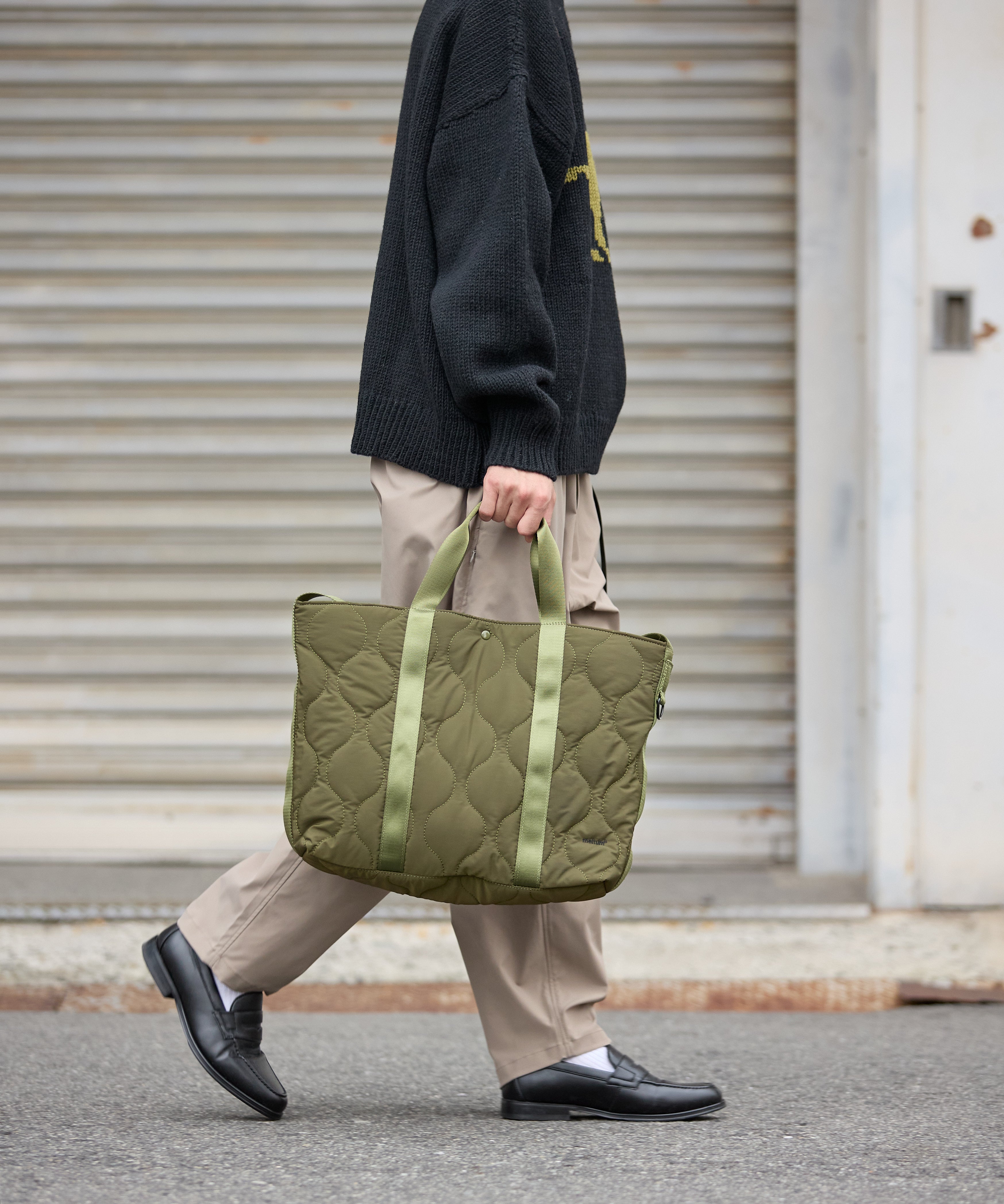 2WAY QUILTING TOTE  BAG【OLIVE】