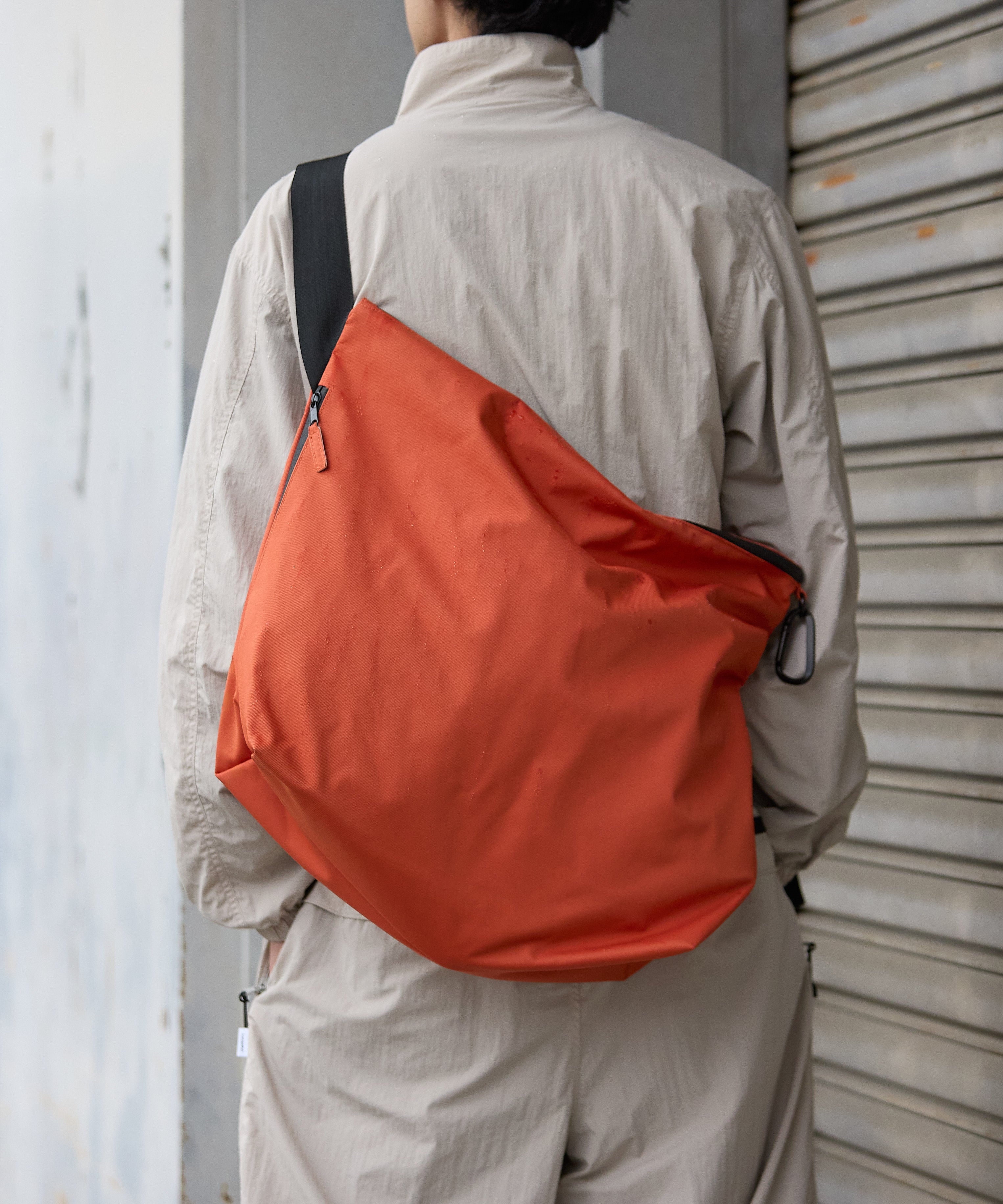 NYLON MESSENGER BAG【ORANGE】