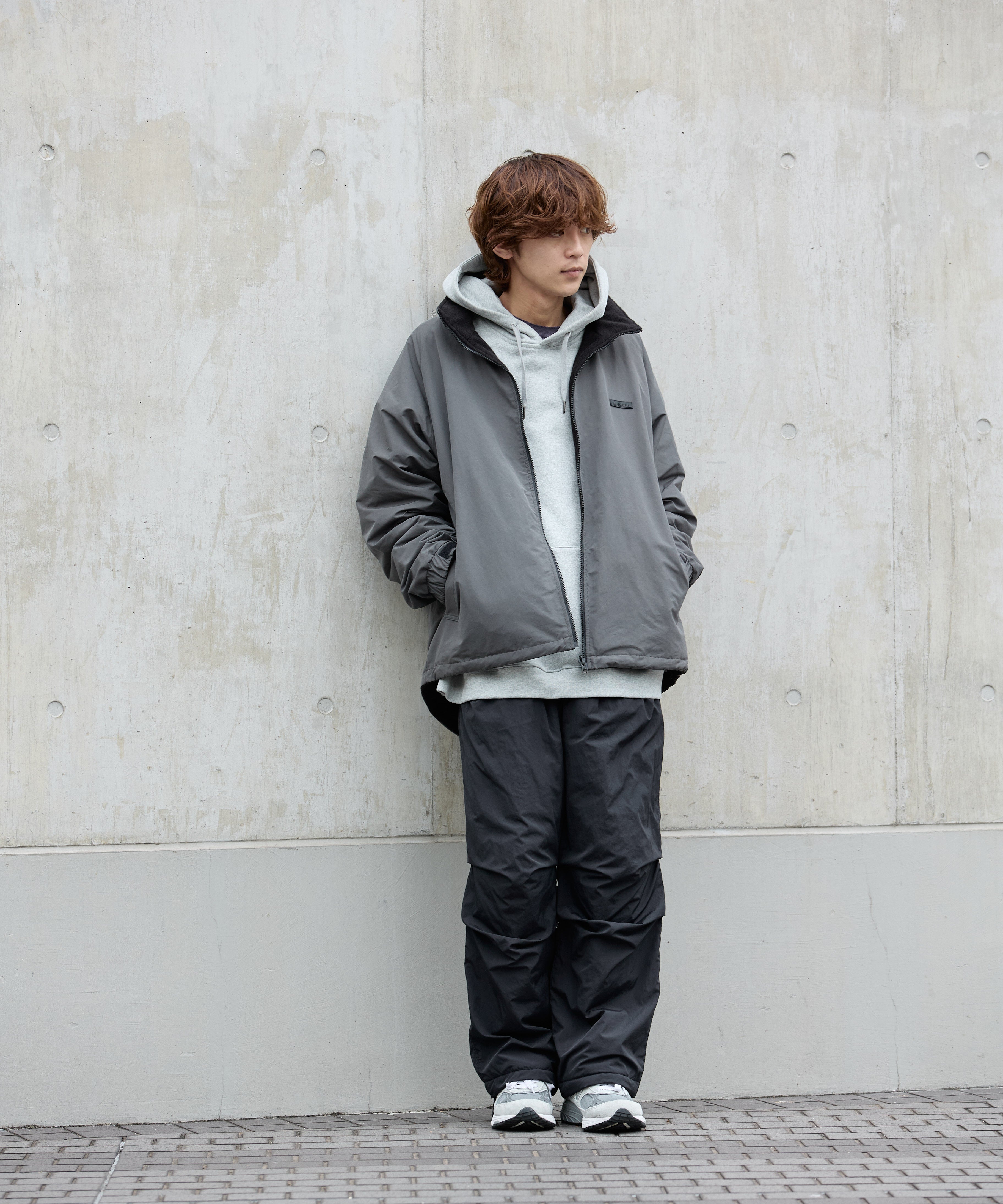 REVERSIBLE CITY BLOUSON【CHARCOAL】