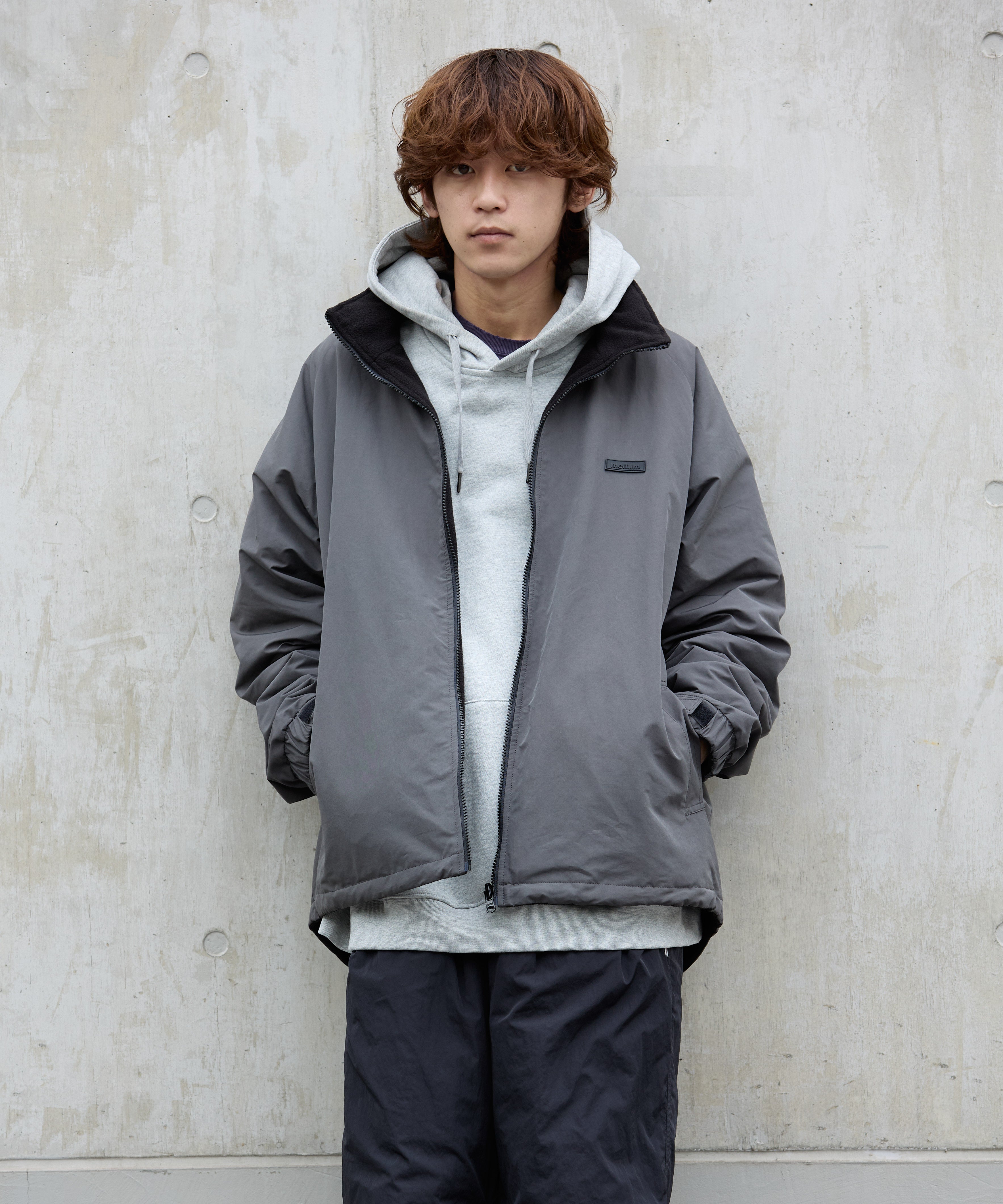 REVERSIBLE CITY BLOUSON【CHARCOAL】