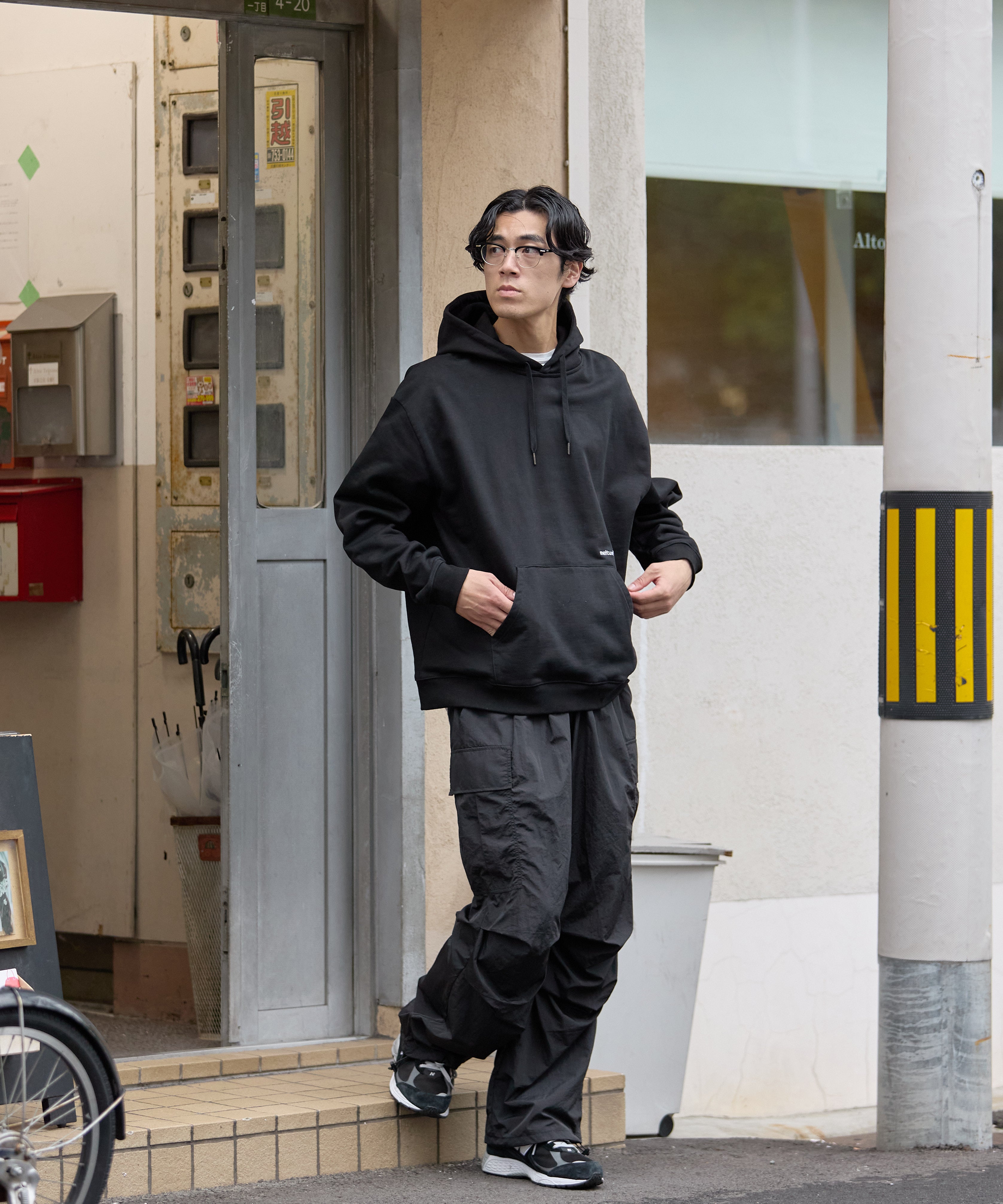 ALL-ROUND CARGO STRING PANTS【BLACK】