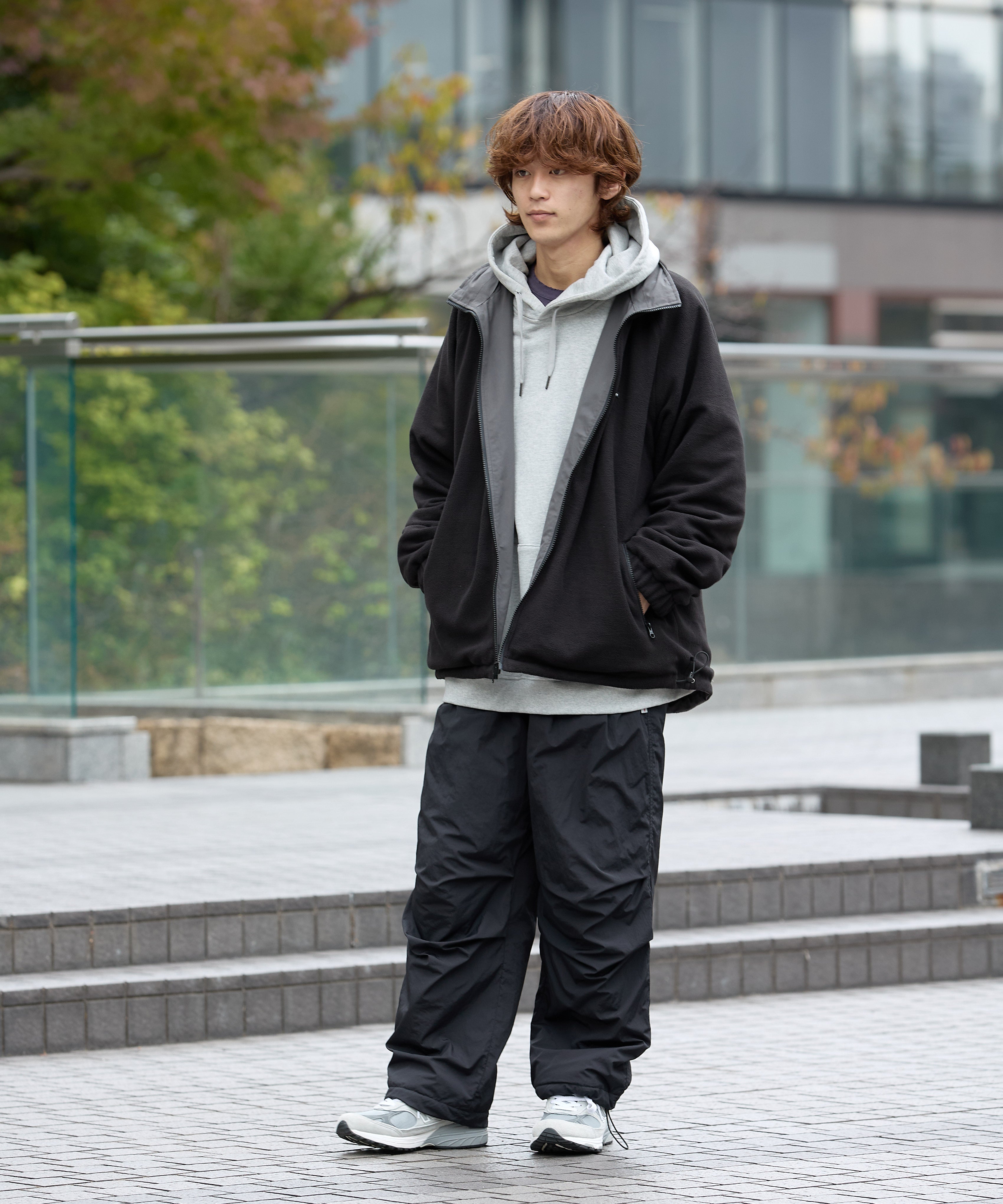 REVERSIBLE CITY BLOUSON【CHARCOAL】