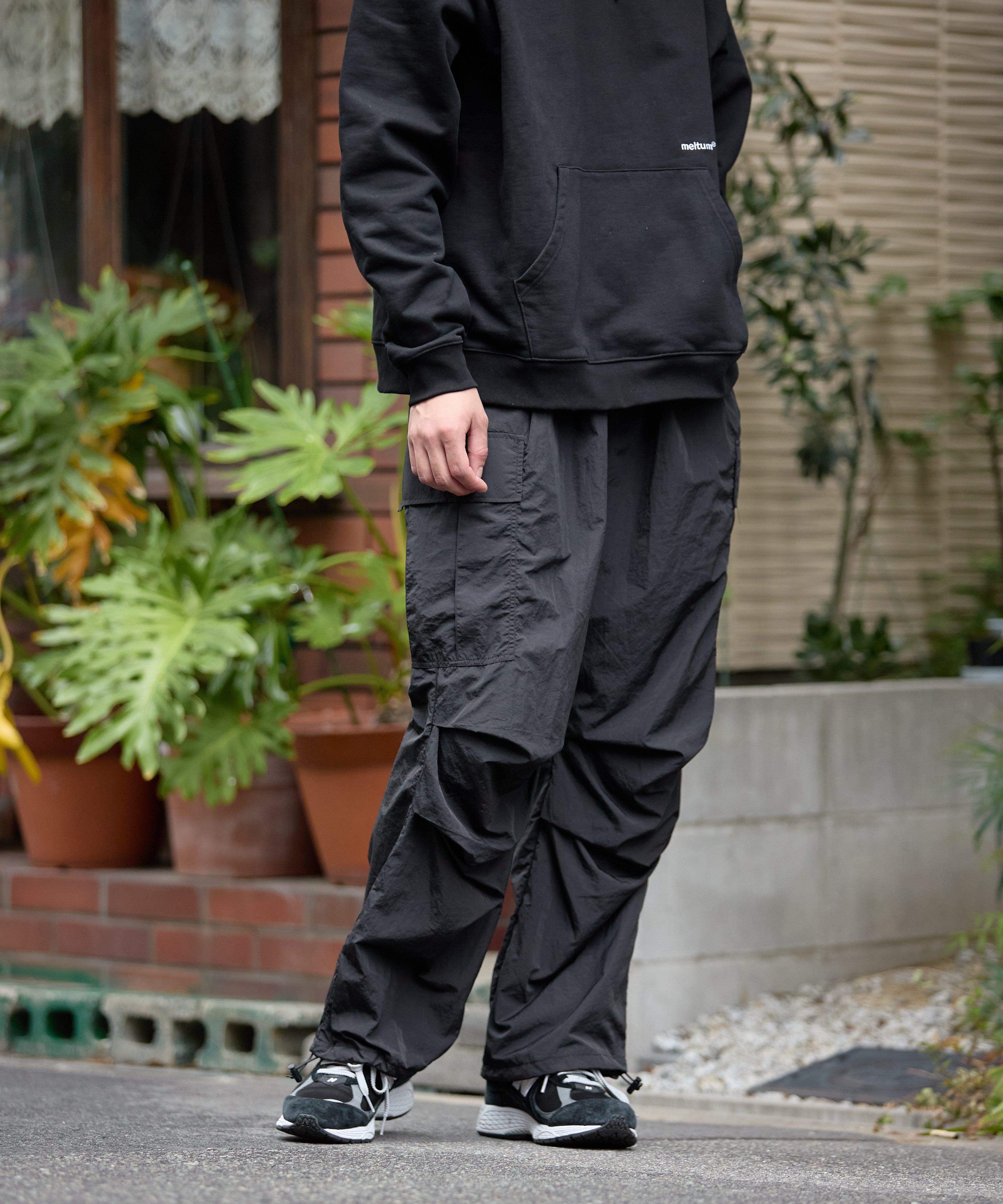 ALL-ROUND CARGO STRING PANTS【BLACK】