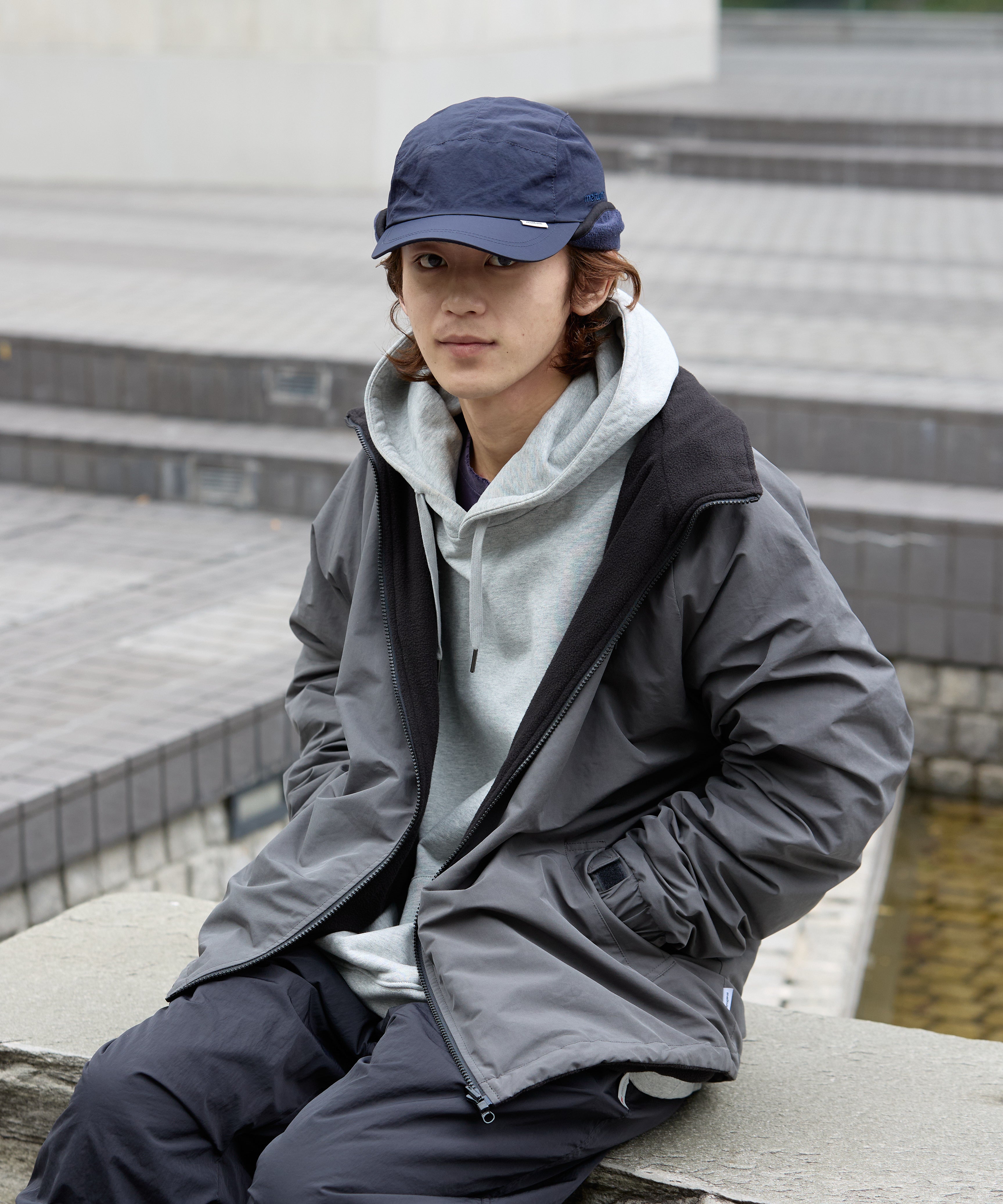 EAR FLAP CAP【NAVY】