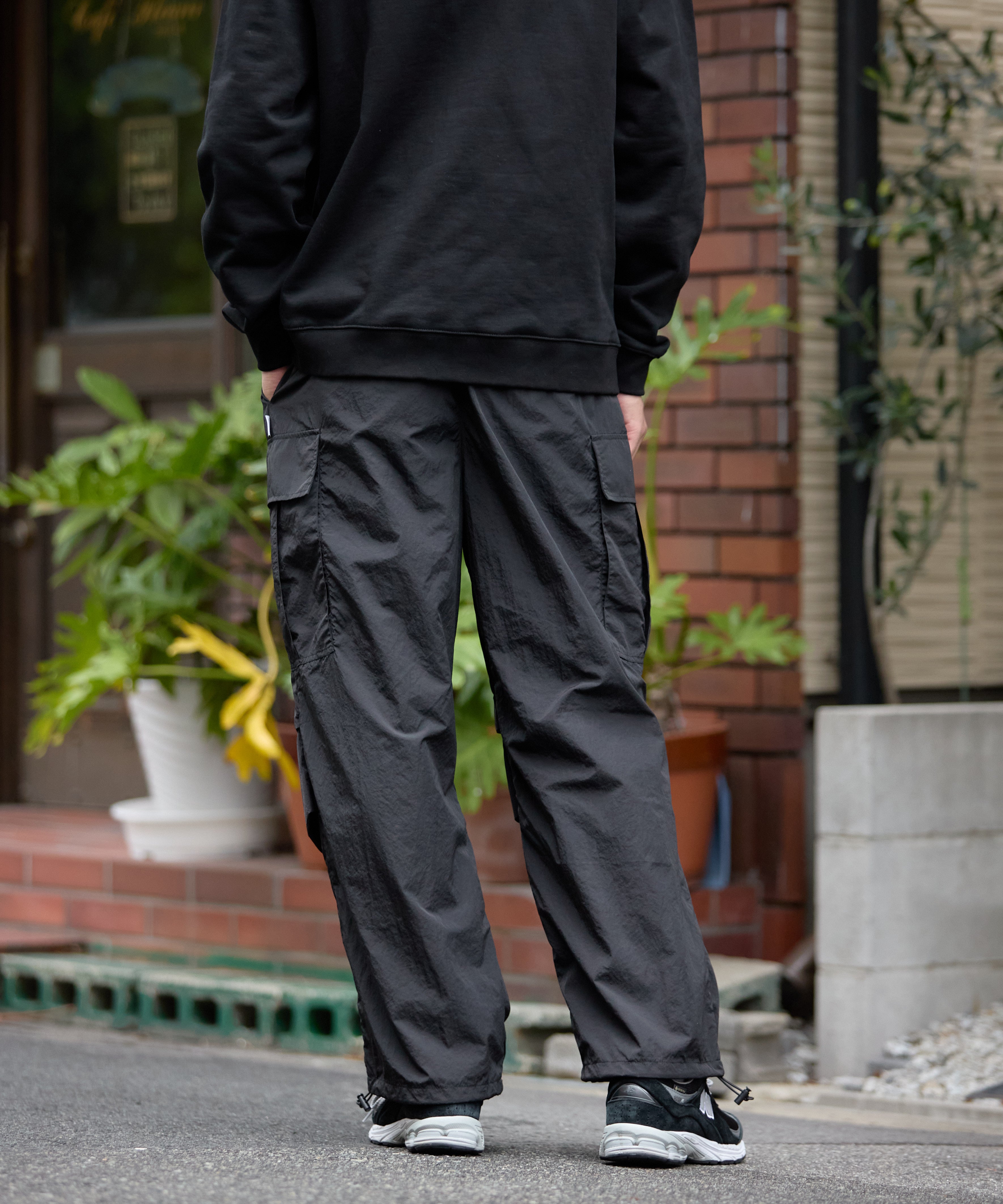 ALL-ROUND CARGO STRING PANTS【BLACK】