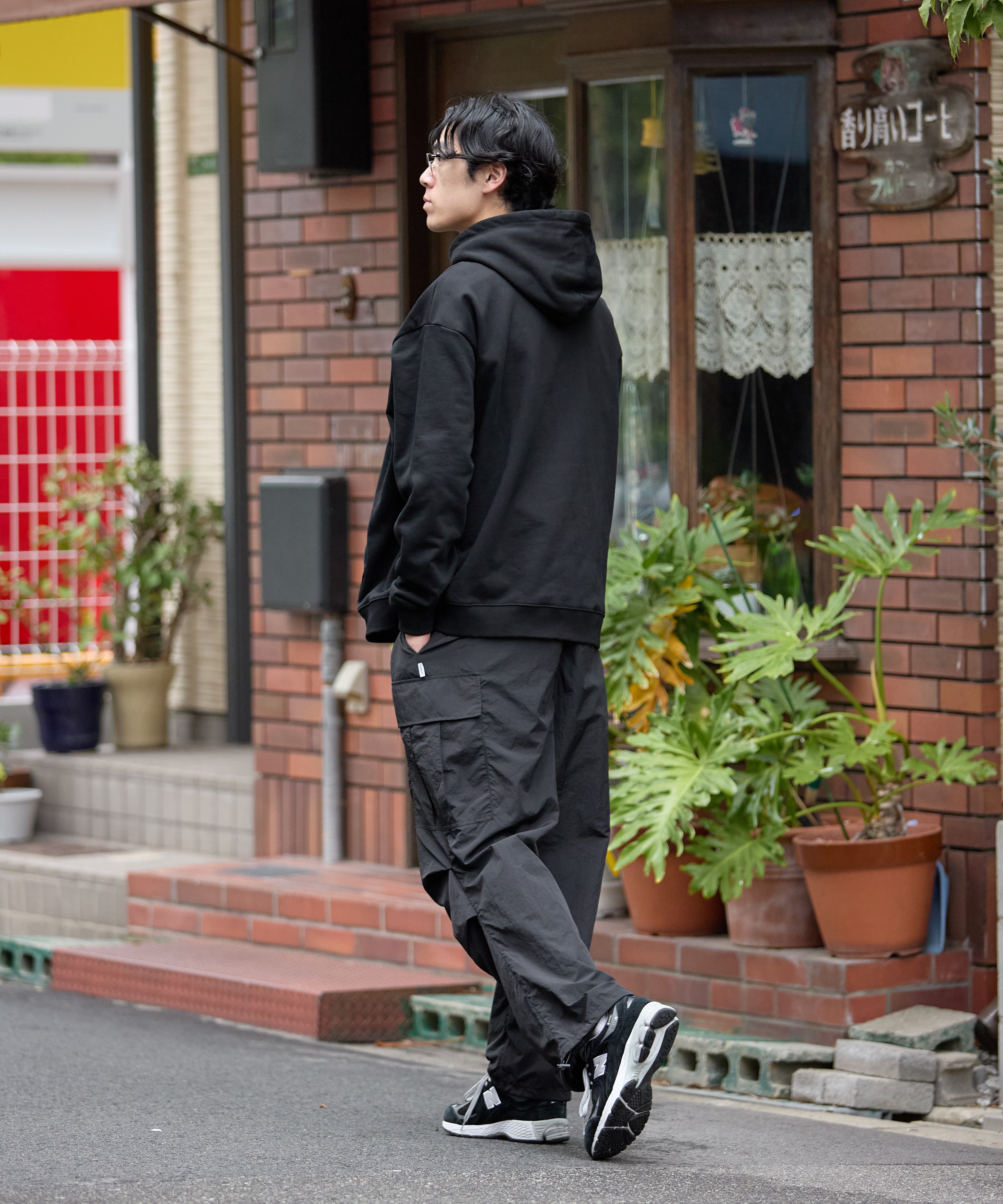 ALL-ROUND CARGO STRING PANTS【BLACK】