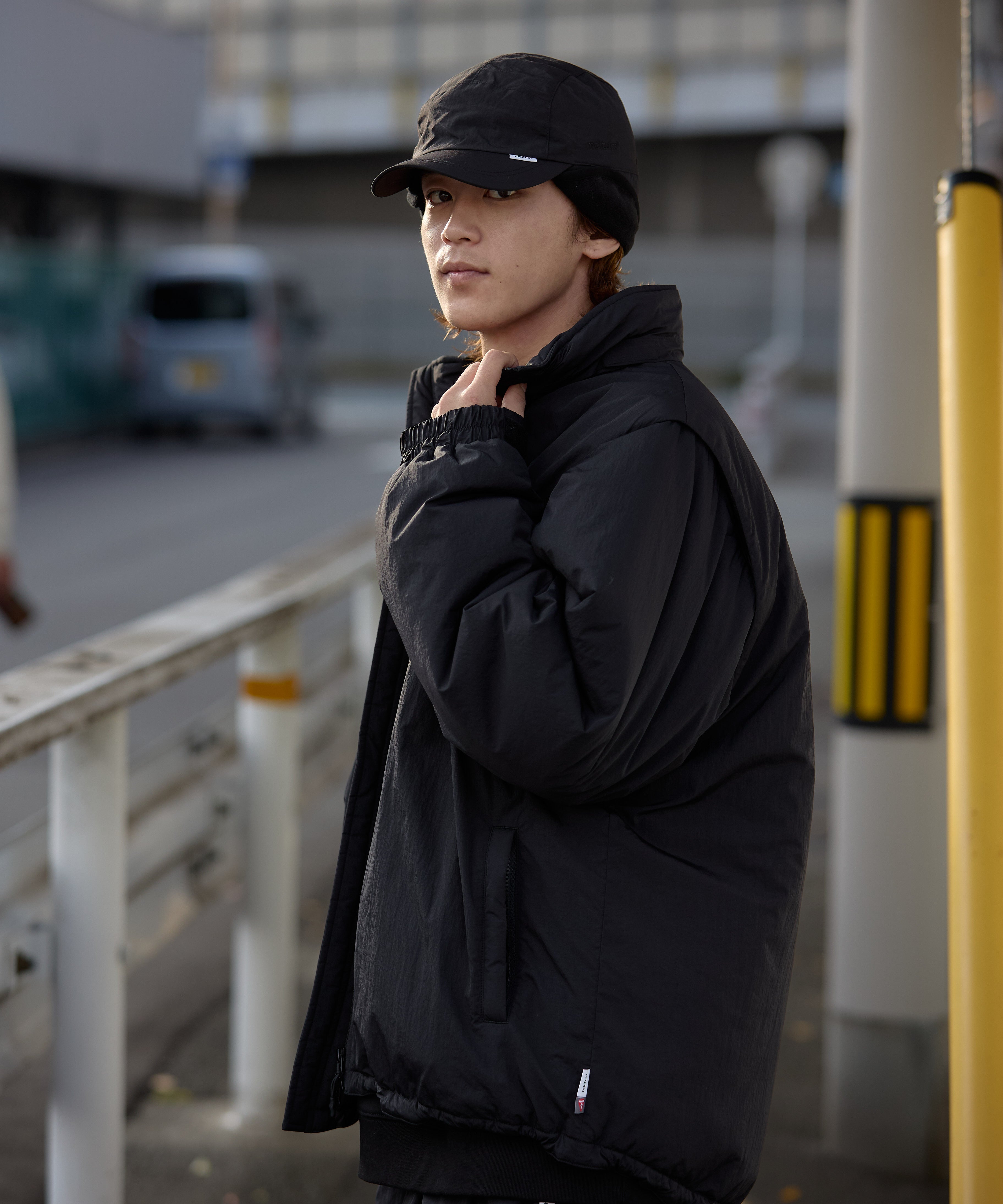 EAR FLAP CAP【BLACK】