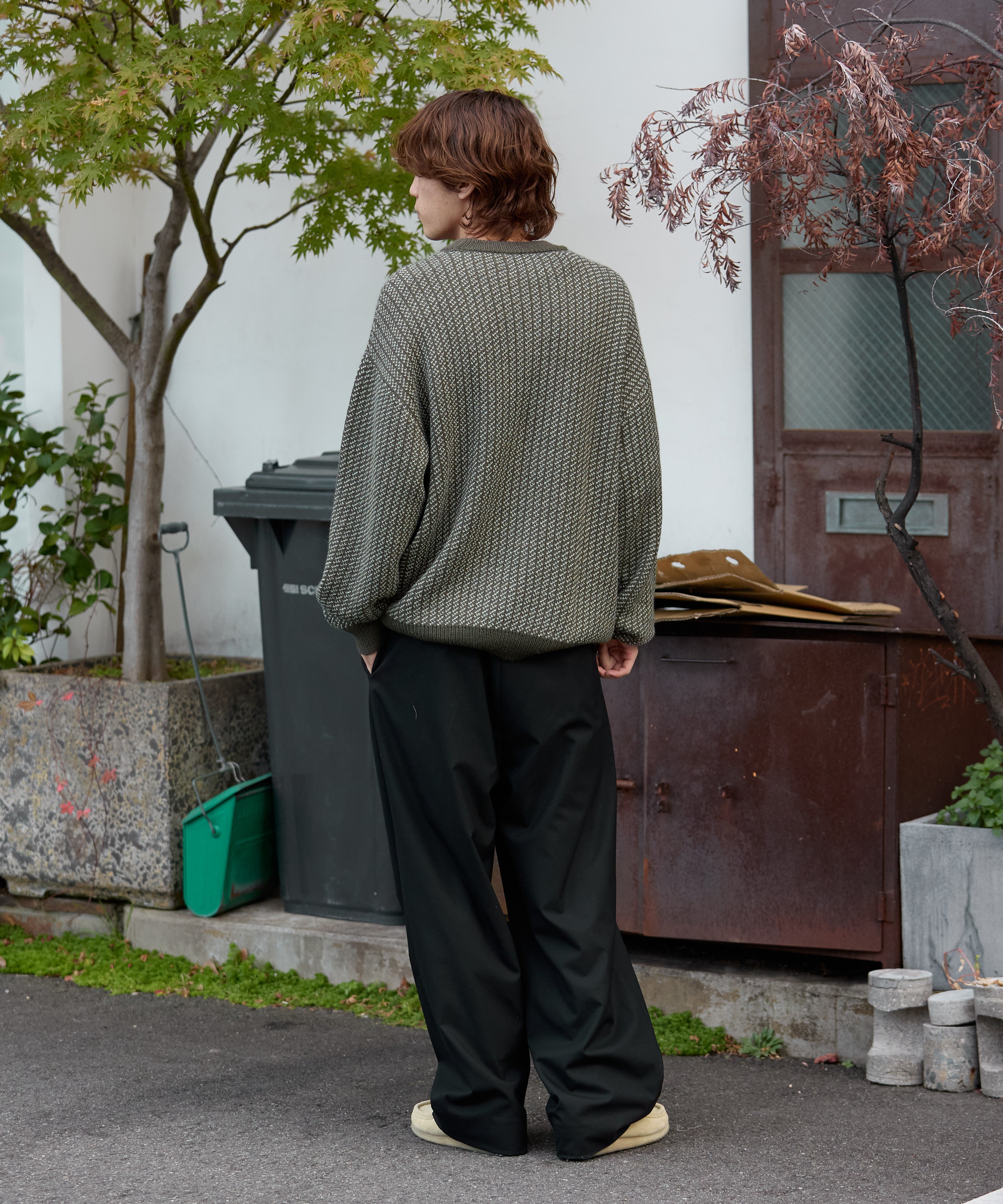 BIRDSEYE KNIT【GREEN】