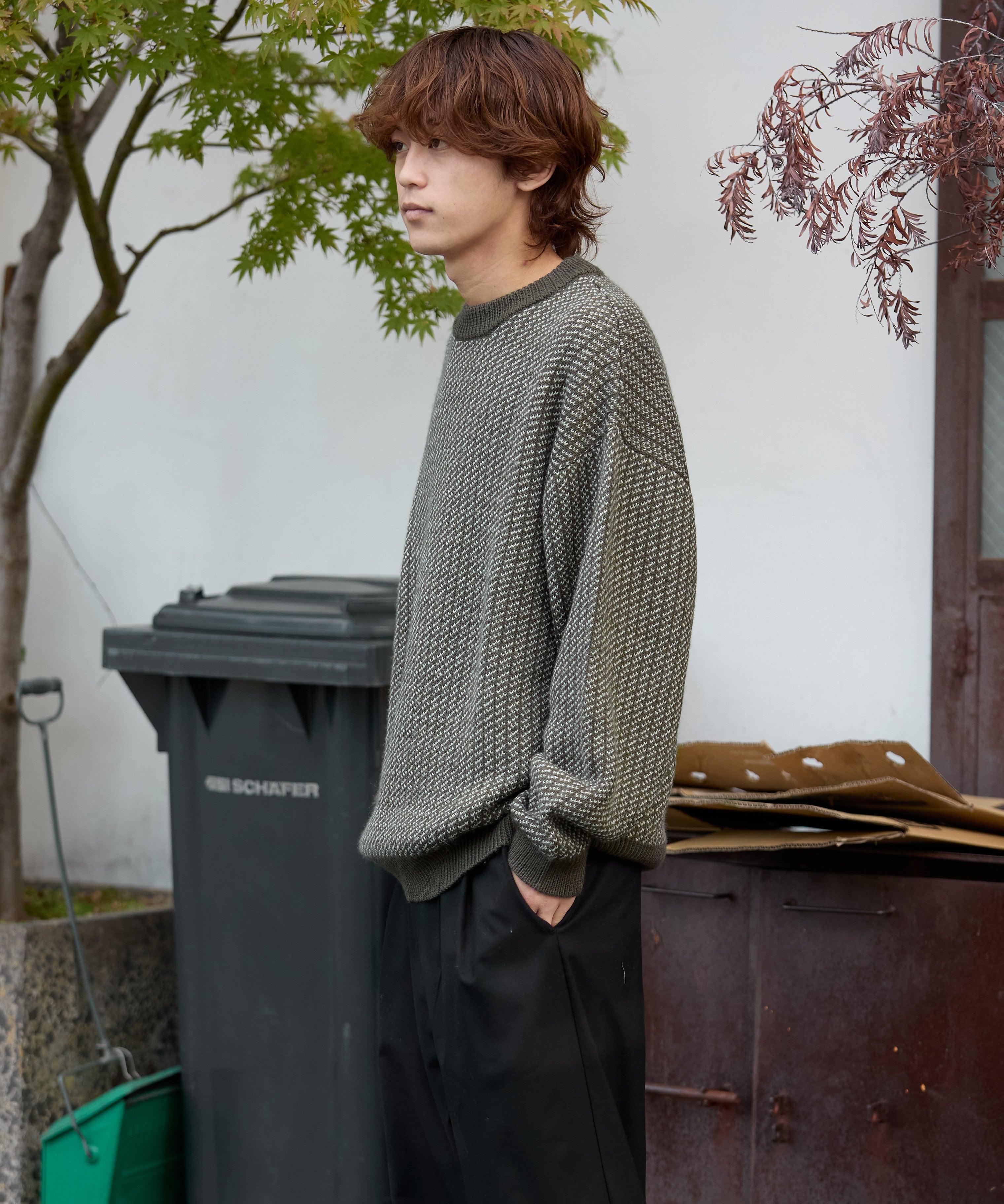 BIRDSEYE KNIT【GREEN】