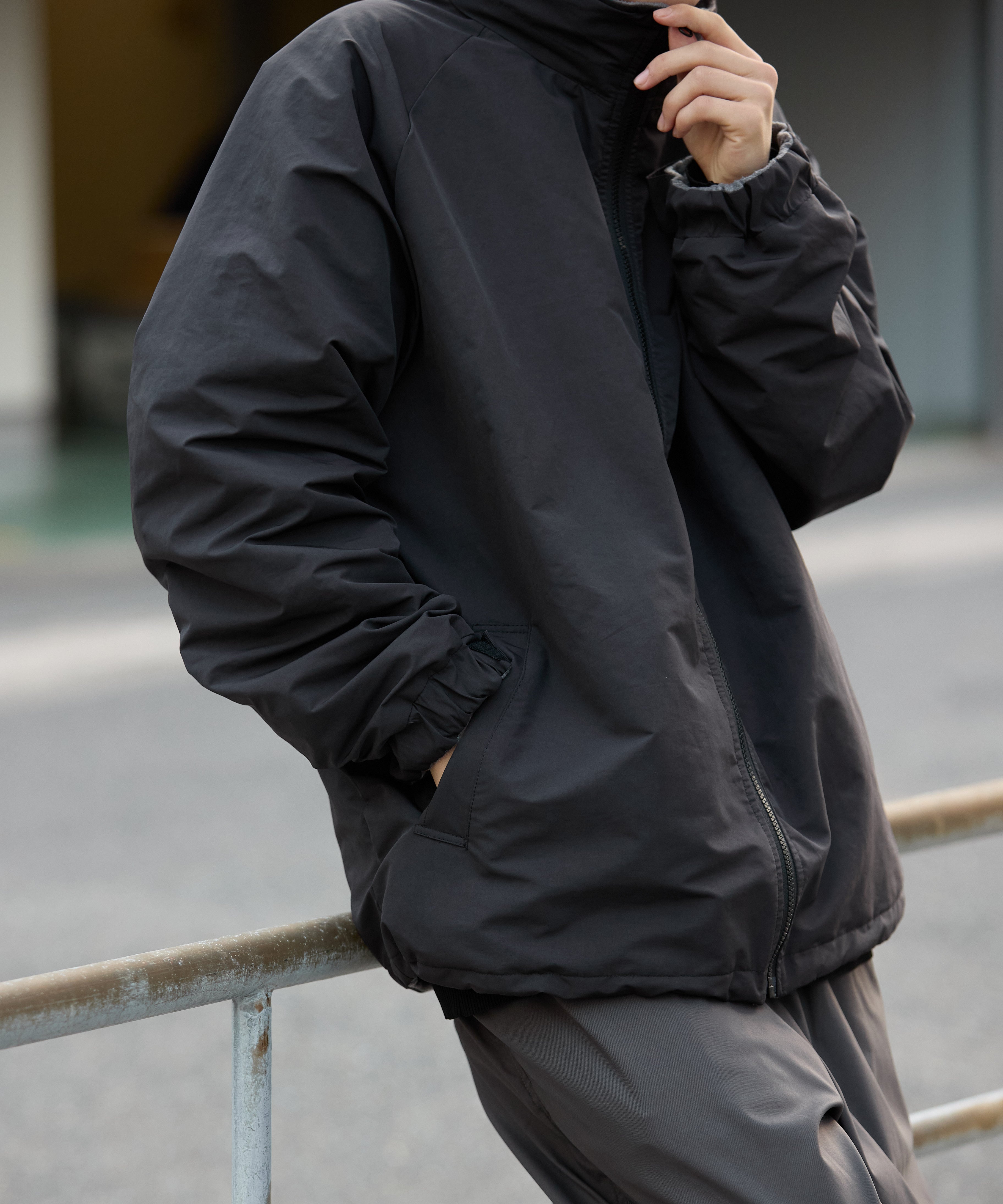 REVERSIBLE CITY BLOUSON【BLACK】