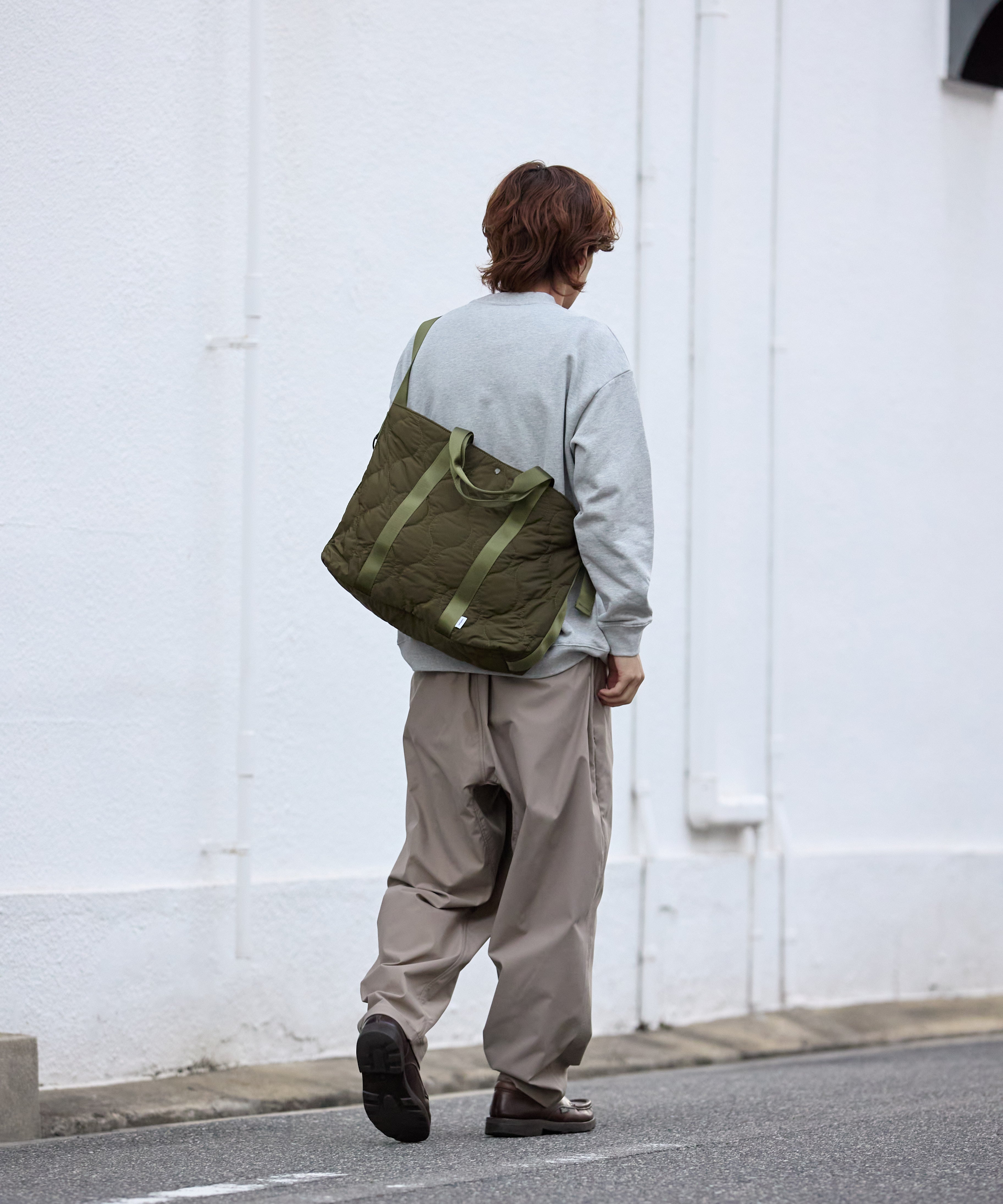 2WAY QUILTING TOTE  BAG【OLIVE】