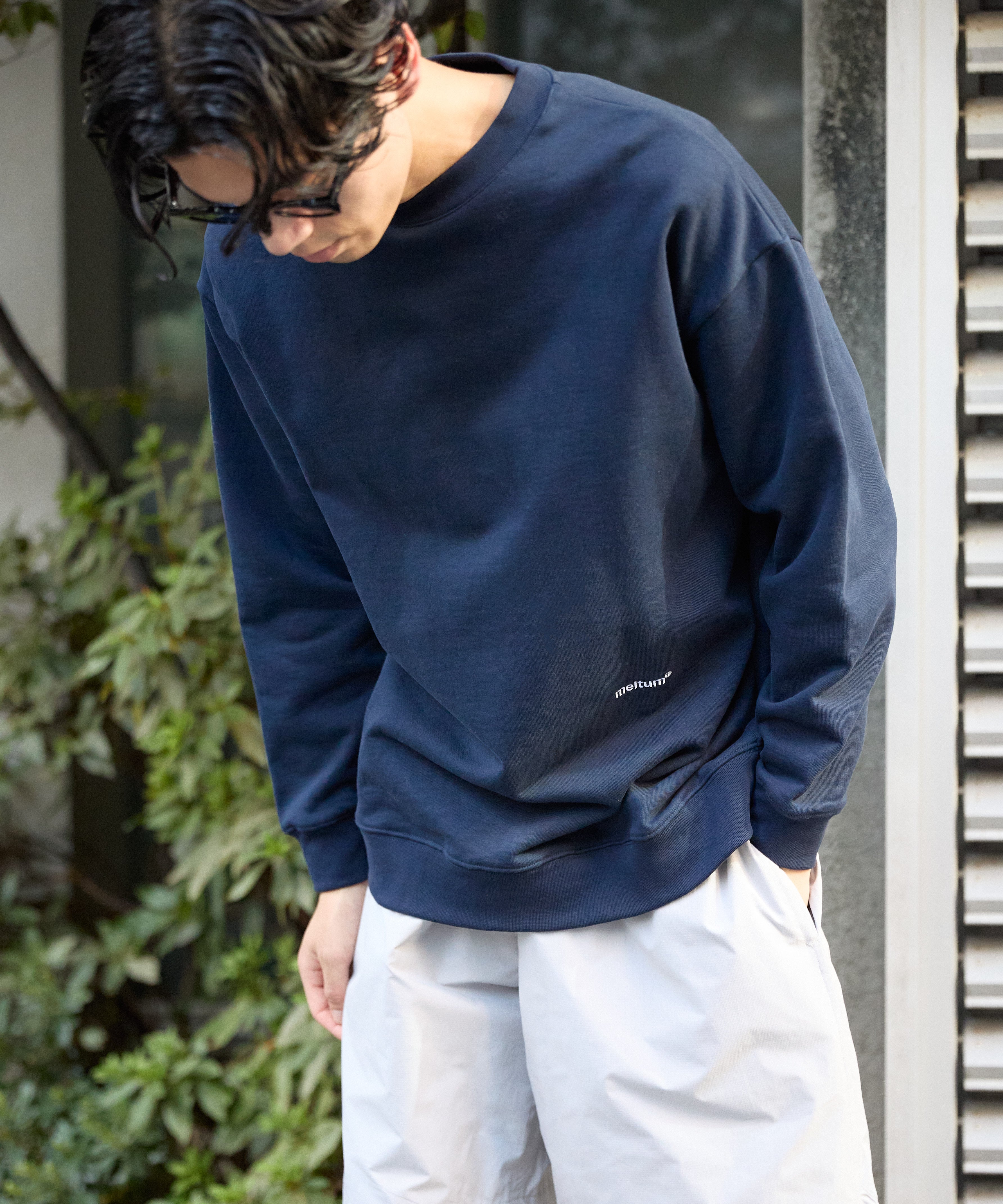 US COTTON HEAVEY SWEAT CREW【NAVY】