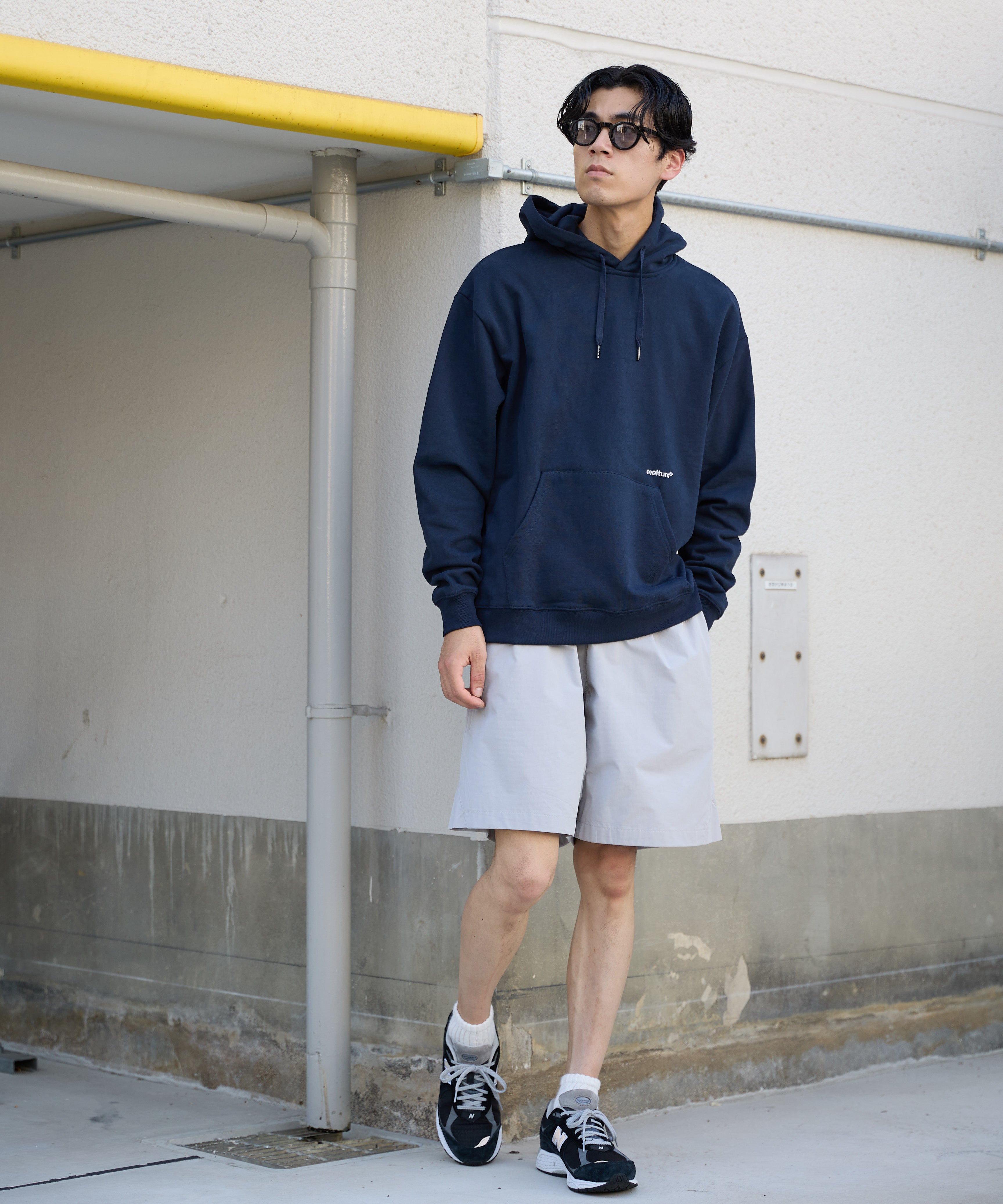 US COTTON HEAVEY SWEAT HOODIE [NAVY]