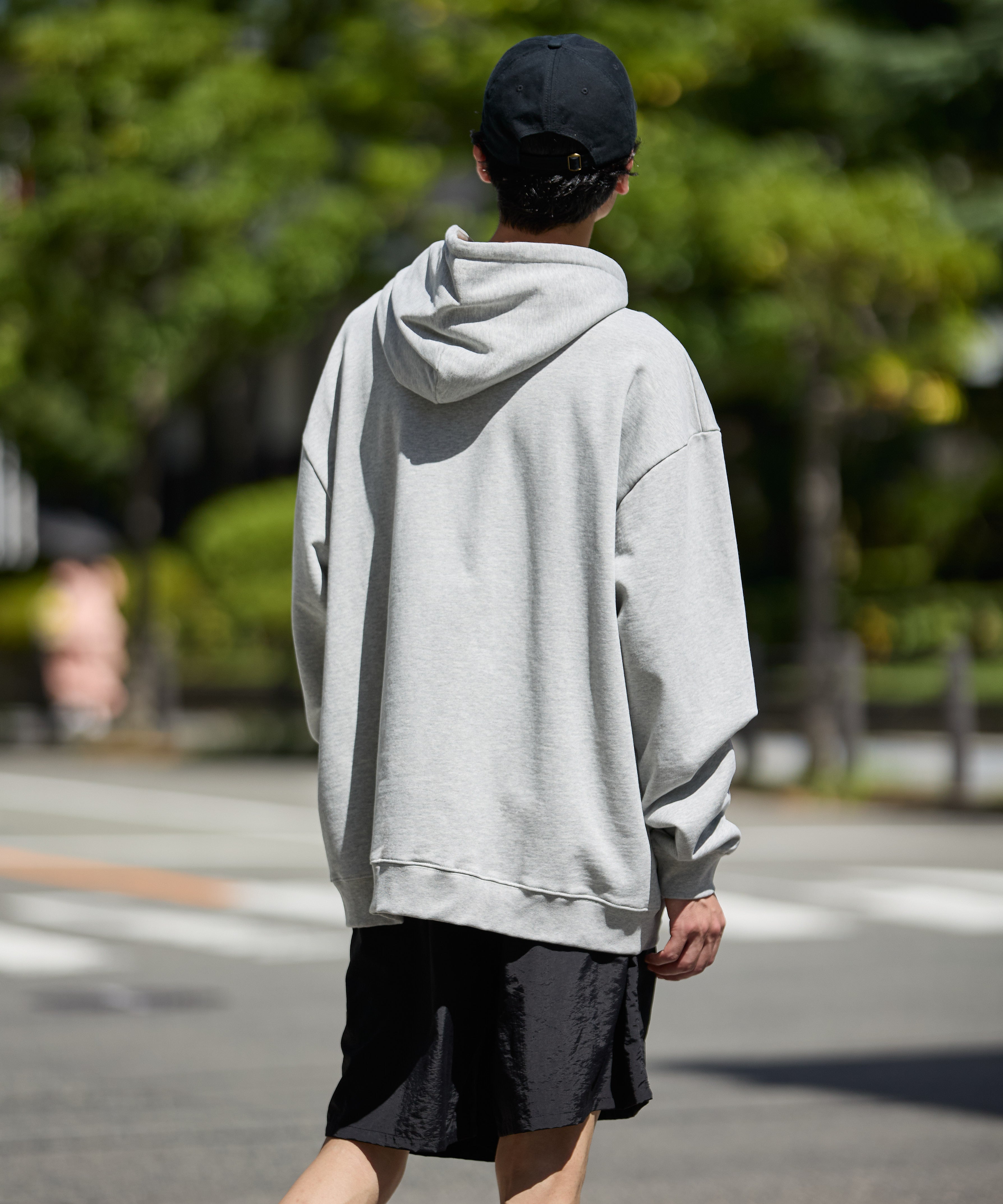 US COTTON HEAVEY SWEAT HOODIE【GREY】