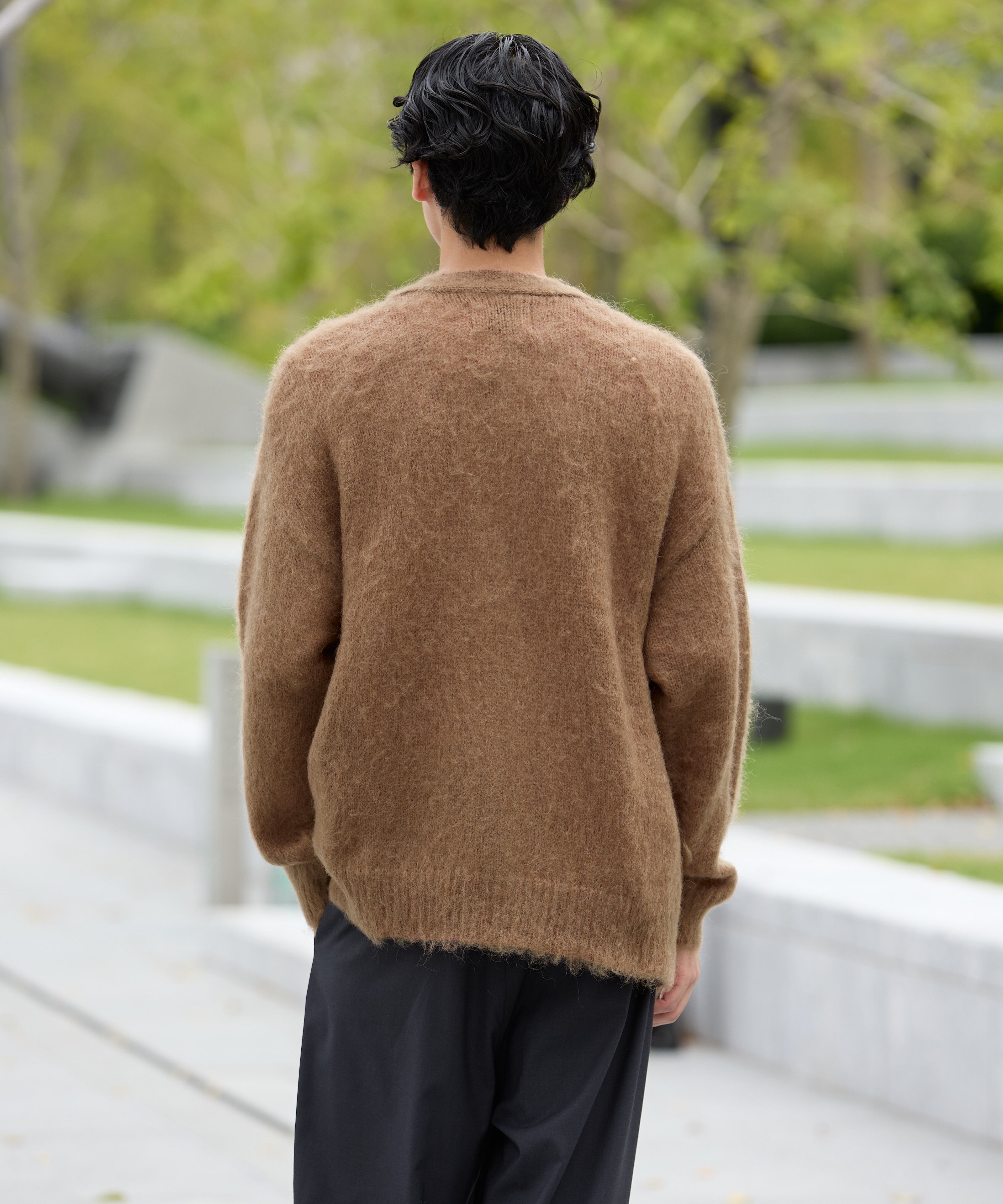 MOHAIR CARDIGAN【BROWN】