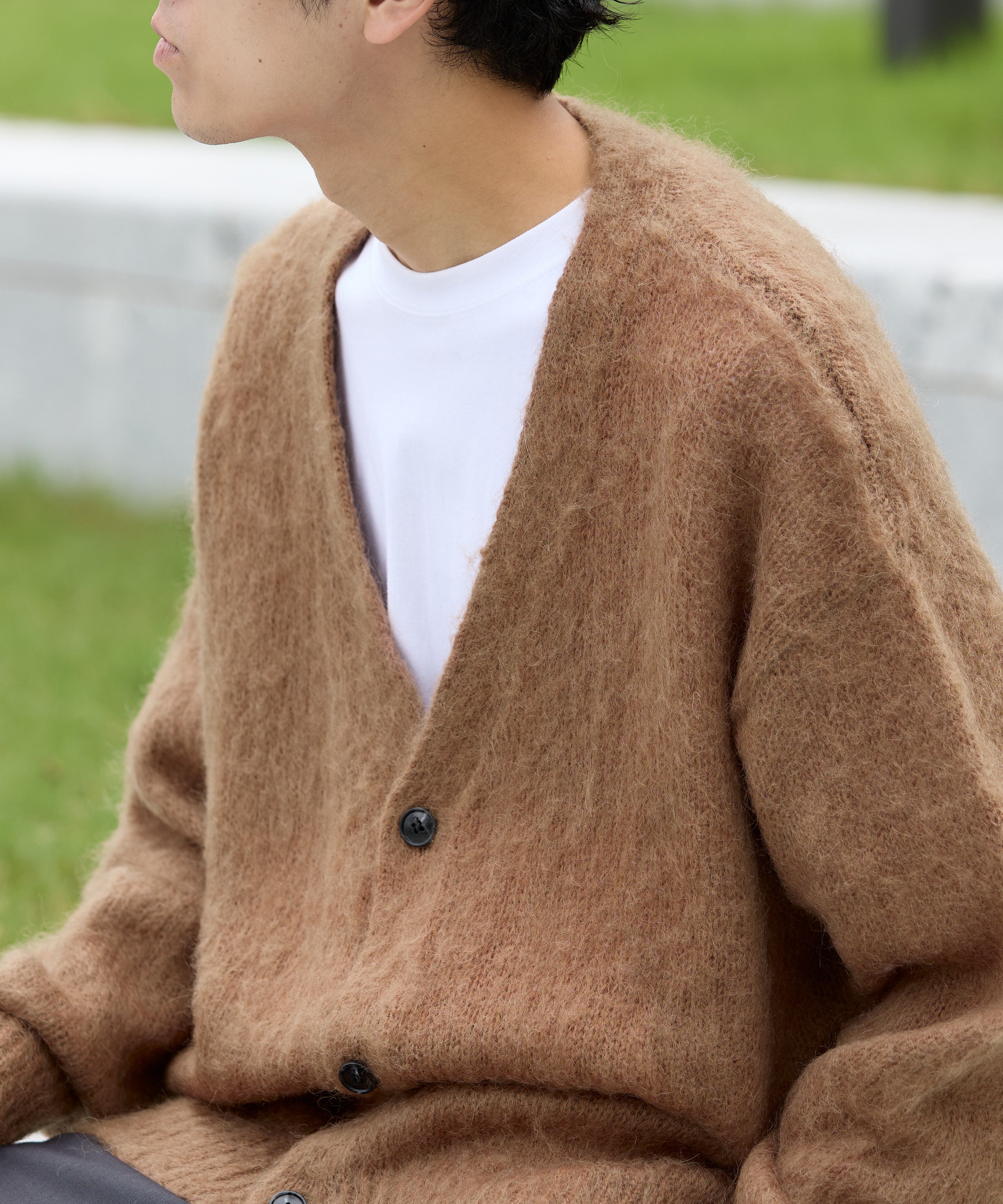 MOHAIR CARDIGAN【BROWN】