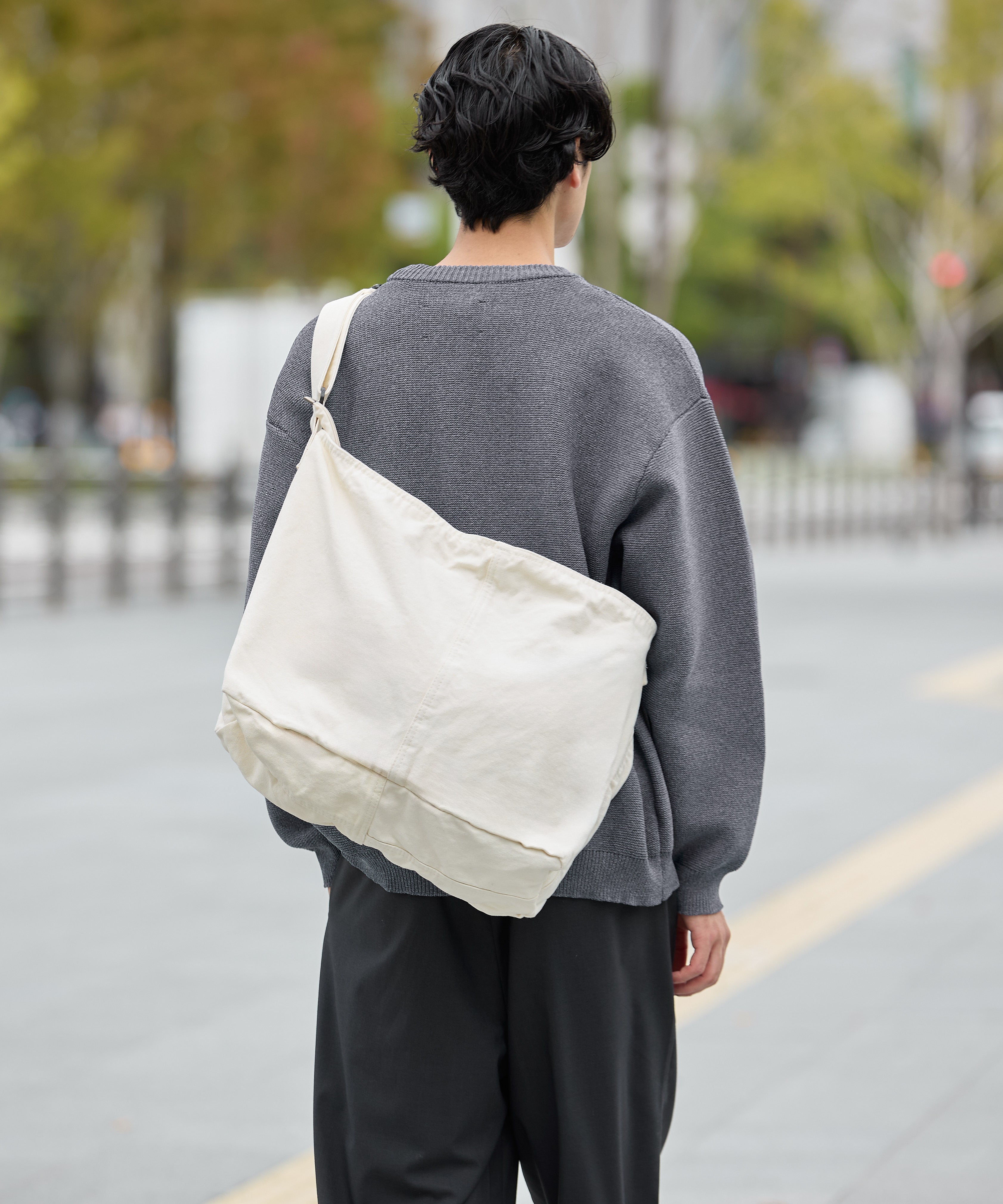 CANVAS MESSENGER BAG【NATURAL】