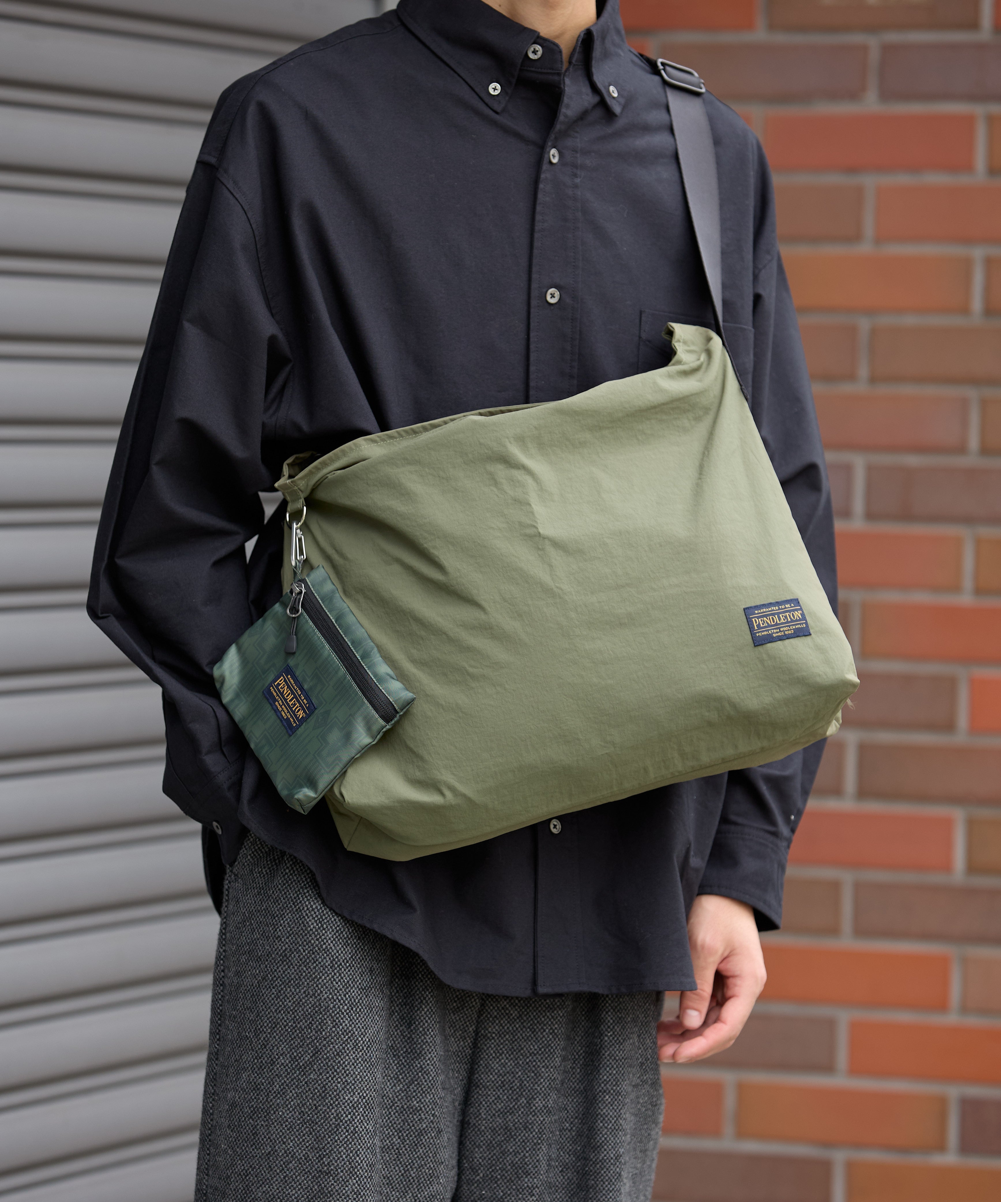 PENDLETON別注 POUCH SHOULDER BAG【OLIVE】