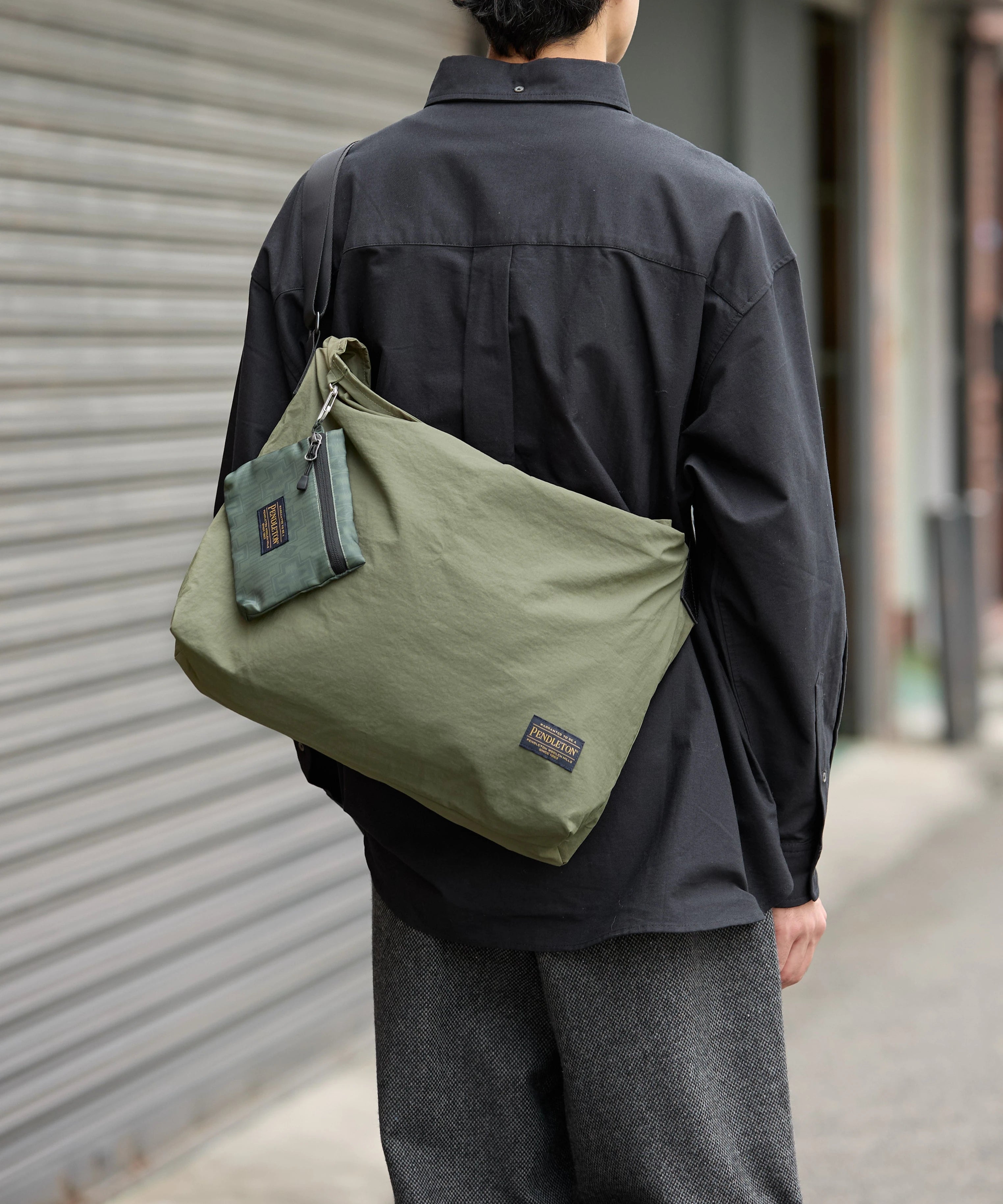 PENDLETON別注 POUCH SHOULDER BAG【OLIVE】