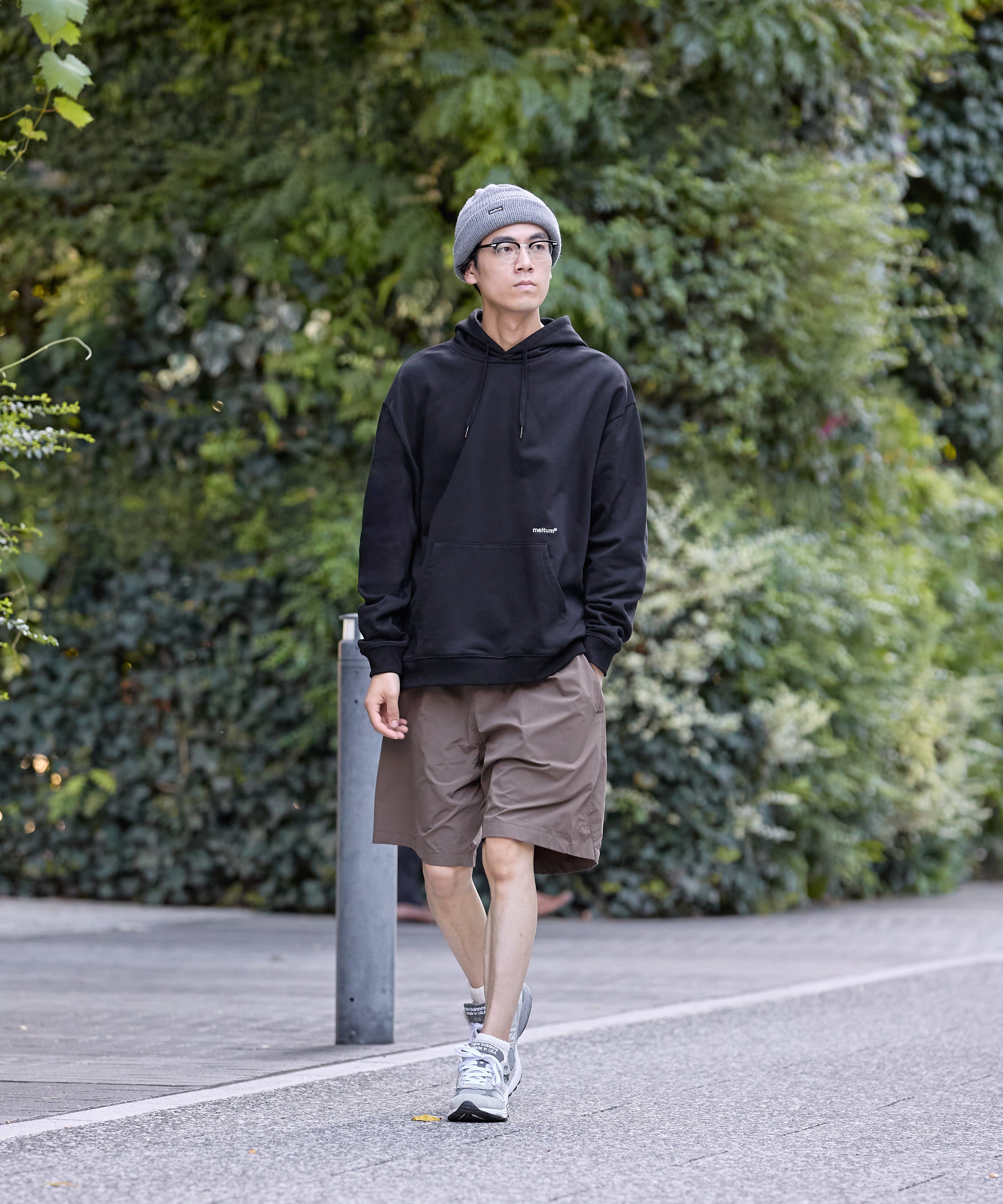 US COTTON HEAVEY SWEAT HOODIE [BLACK]