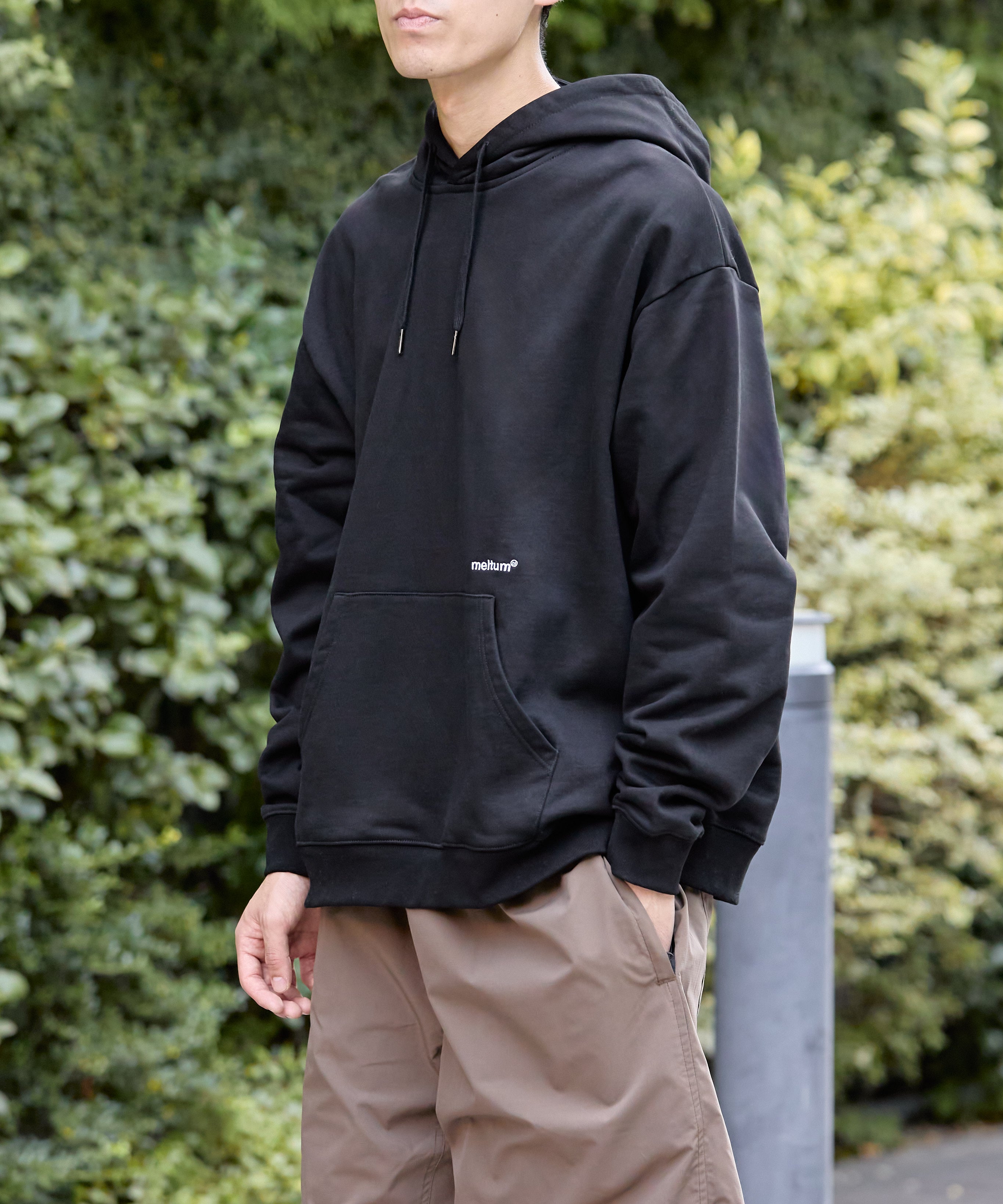 US COTTON HEAVEY SWEAT HOODIE [BLACK]