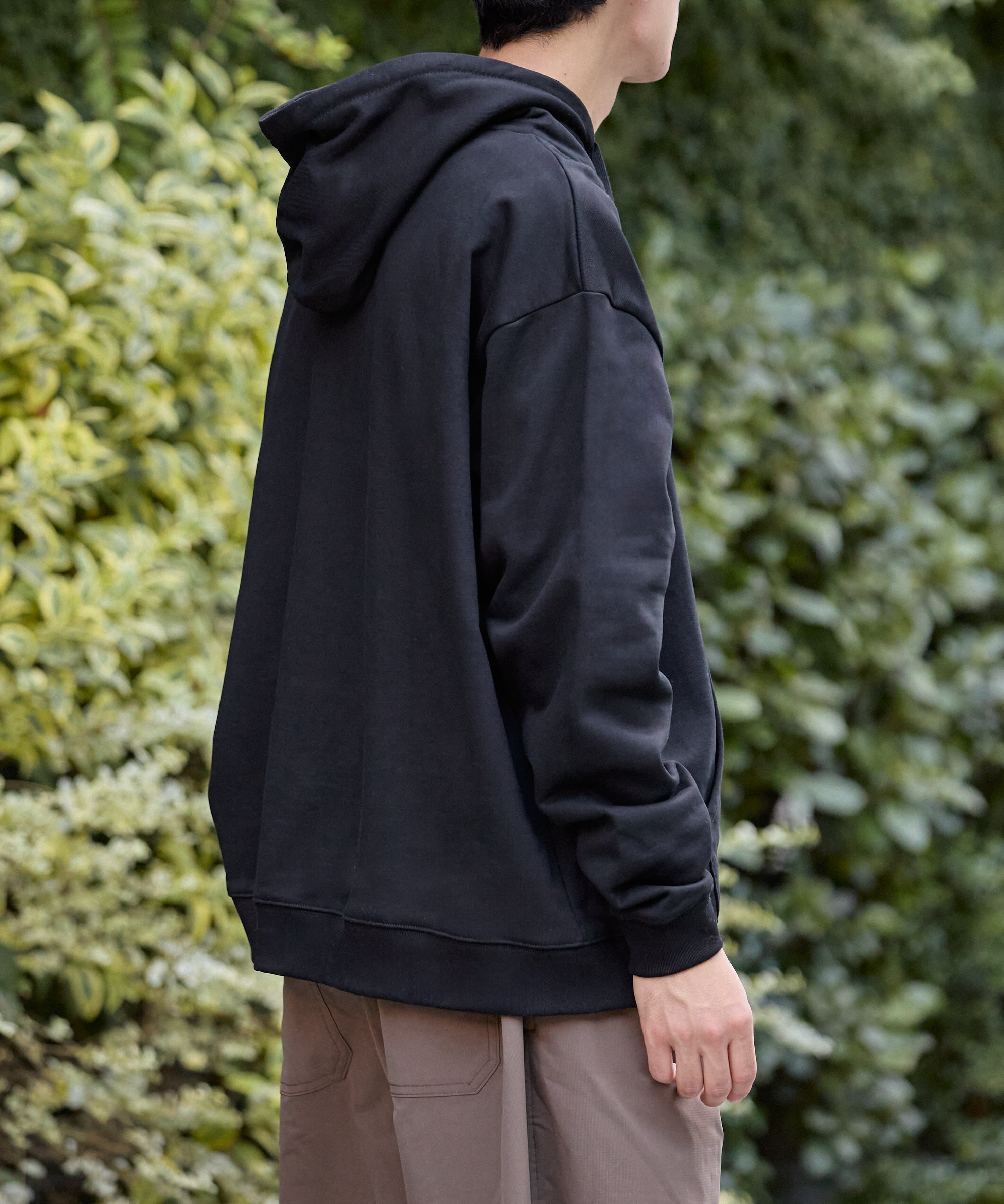 US COTTON HEAVEY SWEAT HOODIE [BLACK]