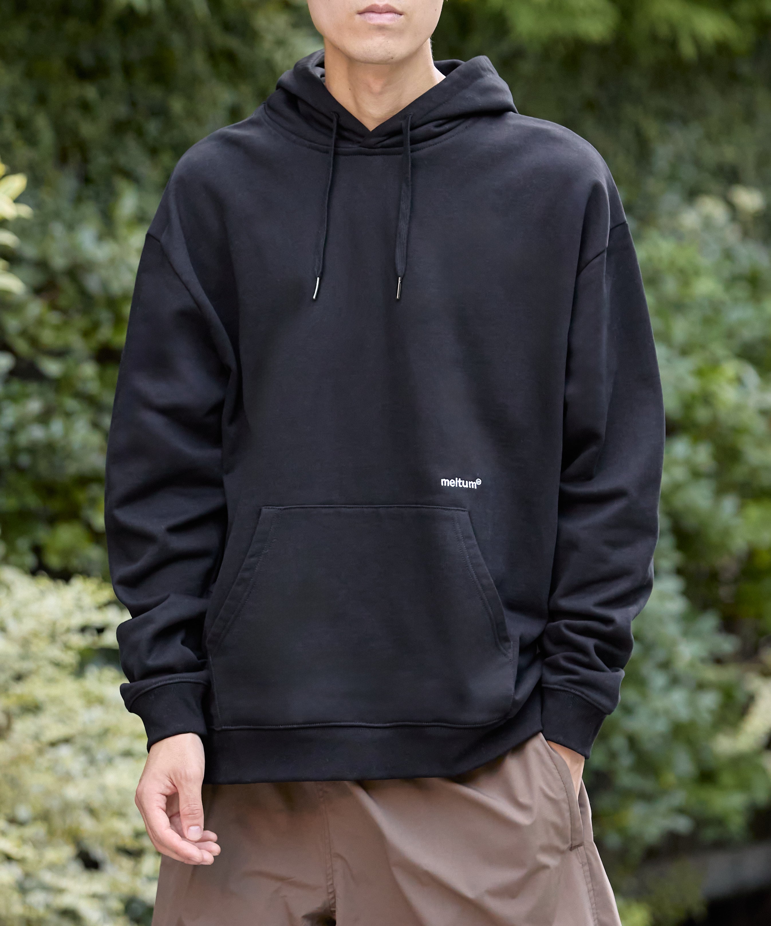 US COTTON HEAVEY SWEAT HOODIE【BLACK】