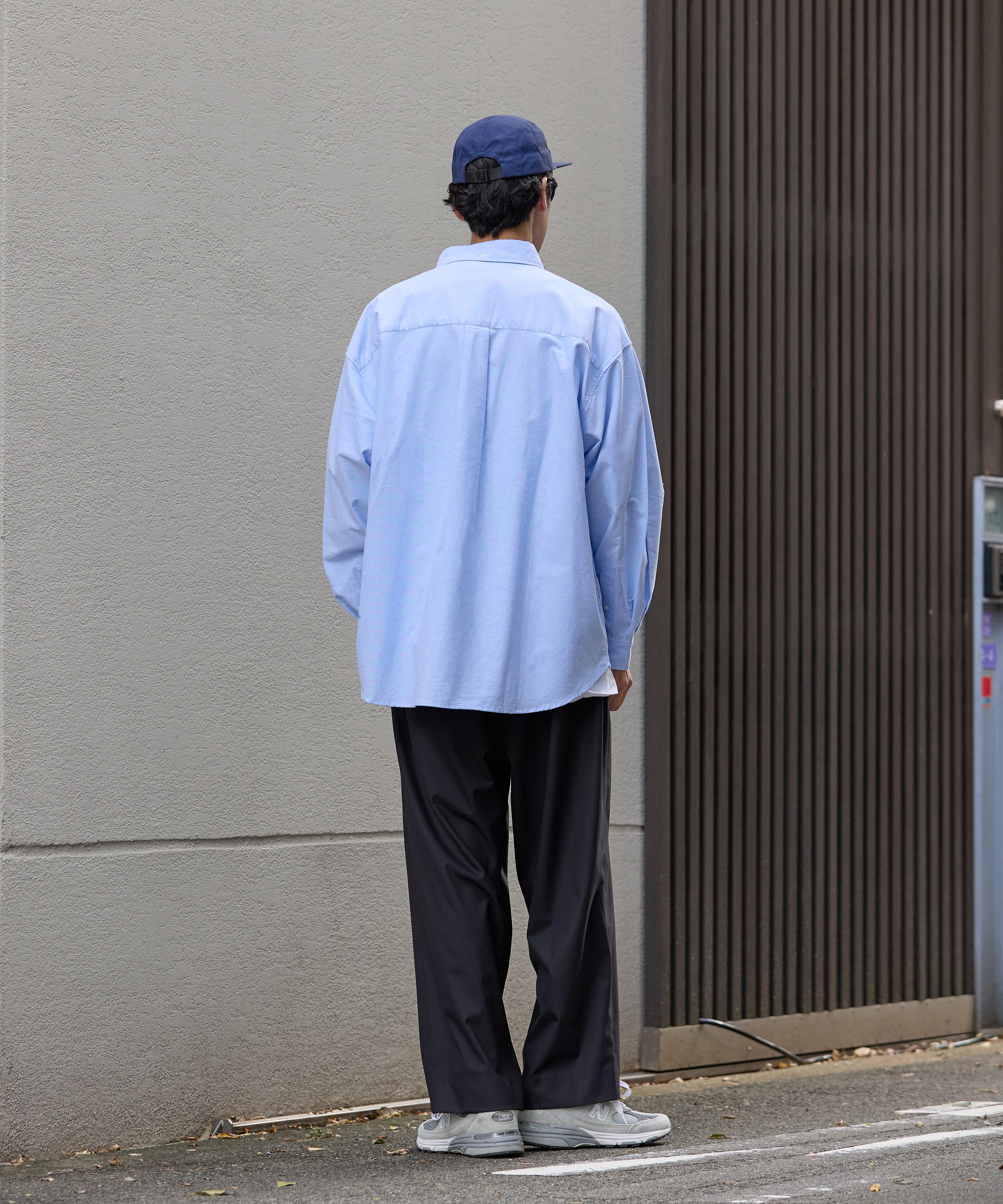 OVERSIZED B.D SHIRT【SAX】