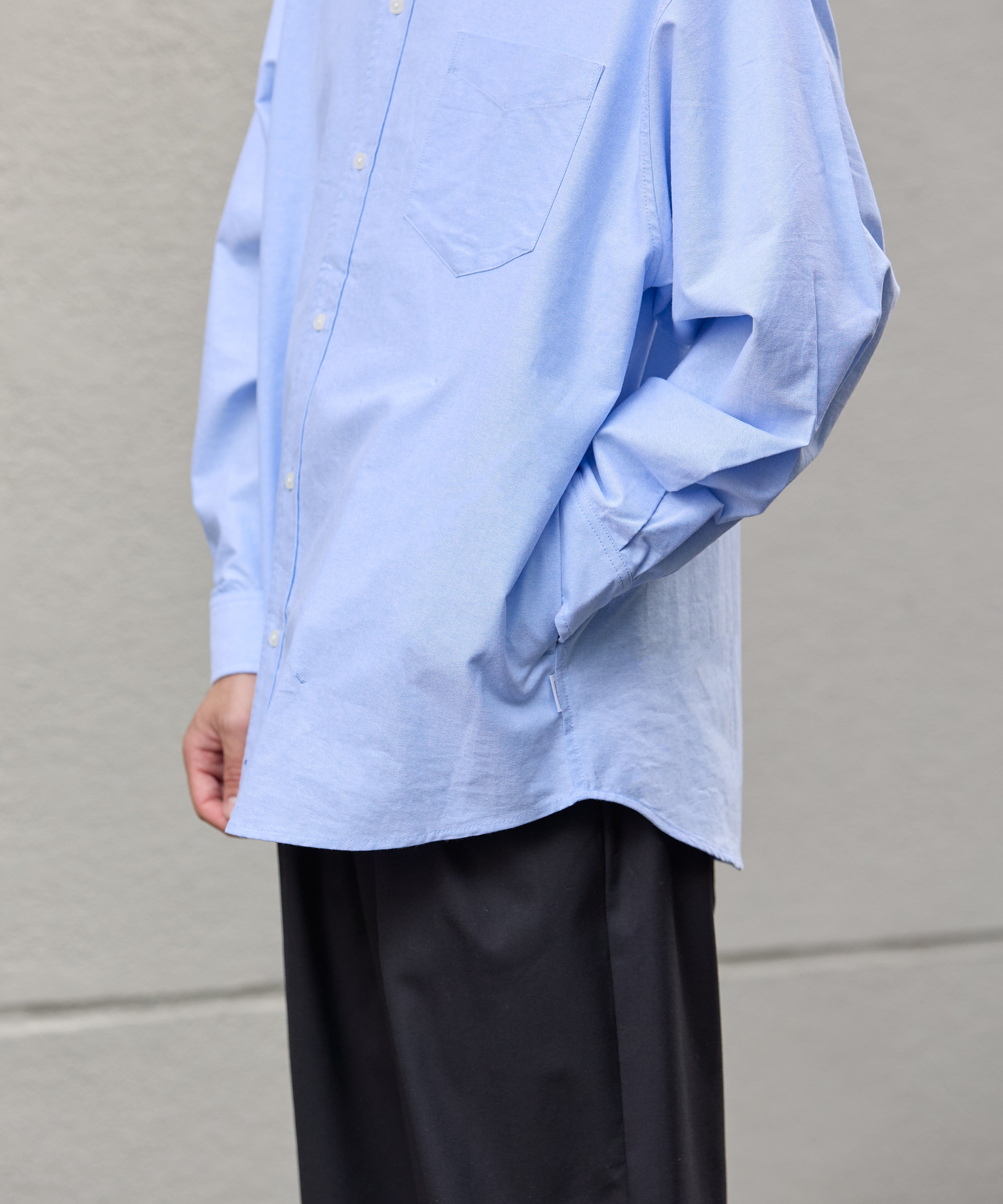 OVERSIZED B.D SHIRT【SAX】