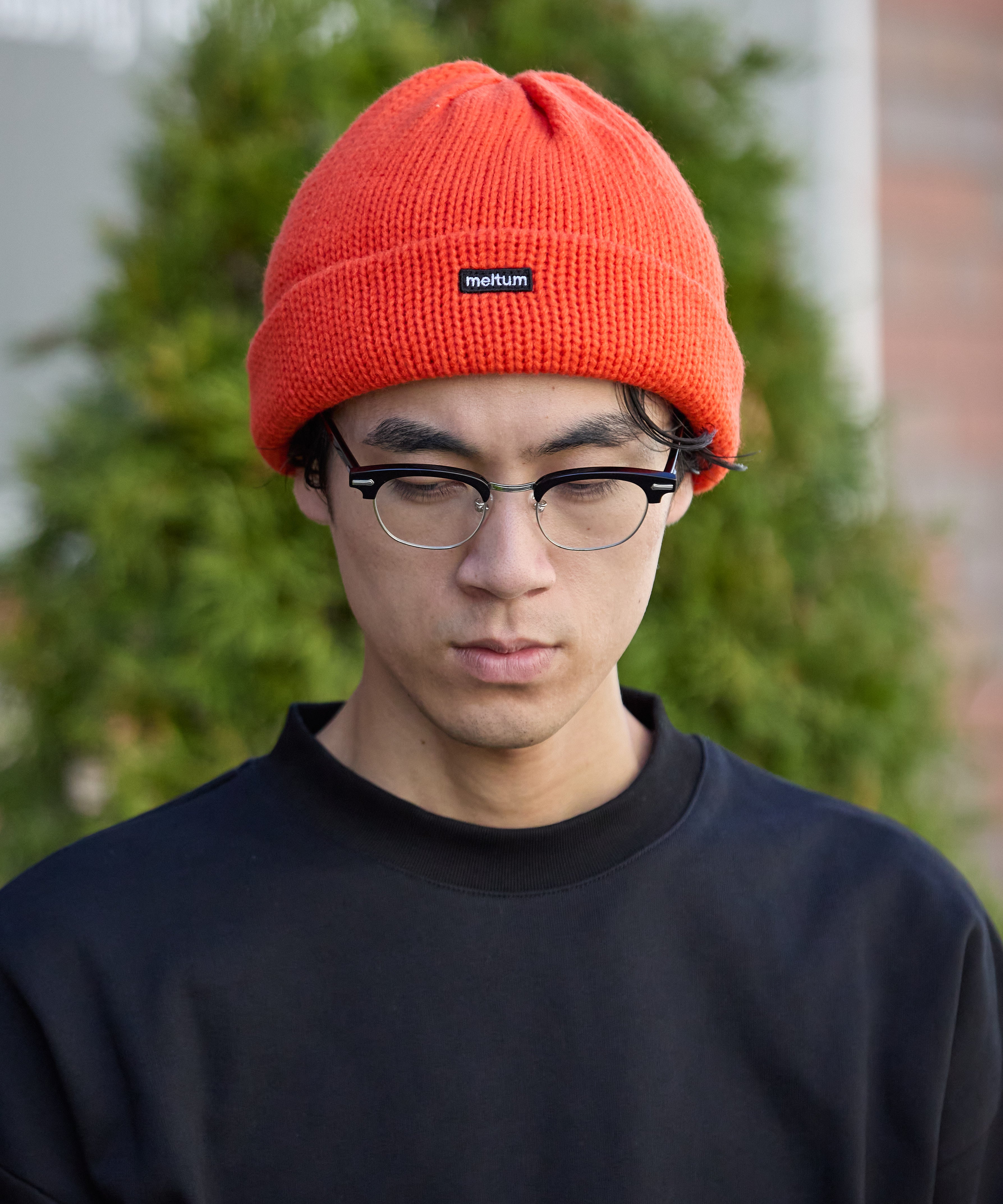 KNIT WATCH CAP【ORANGE】