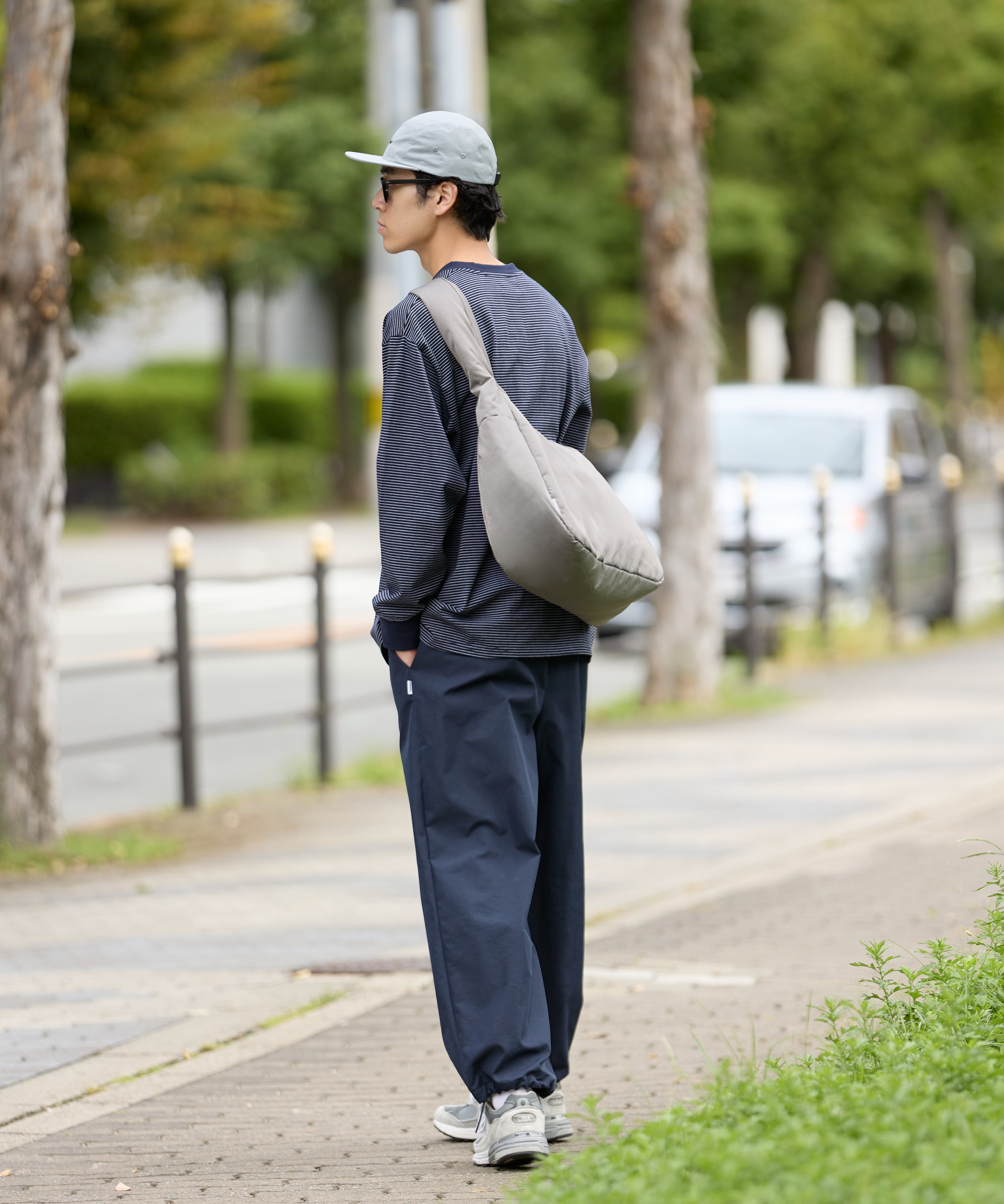 SOFT SHELL MESSENGER BAG【GREY】