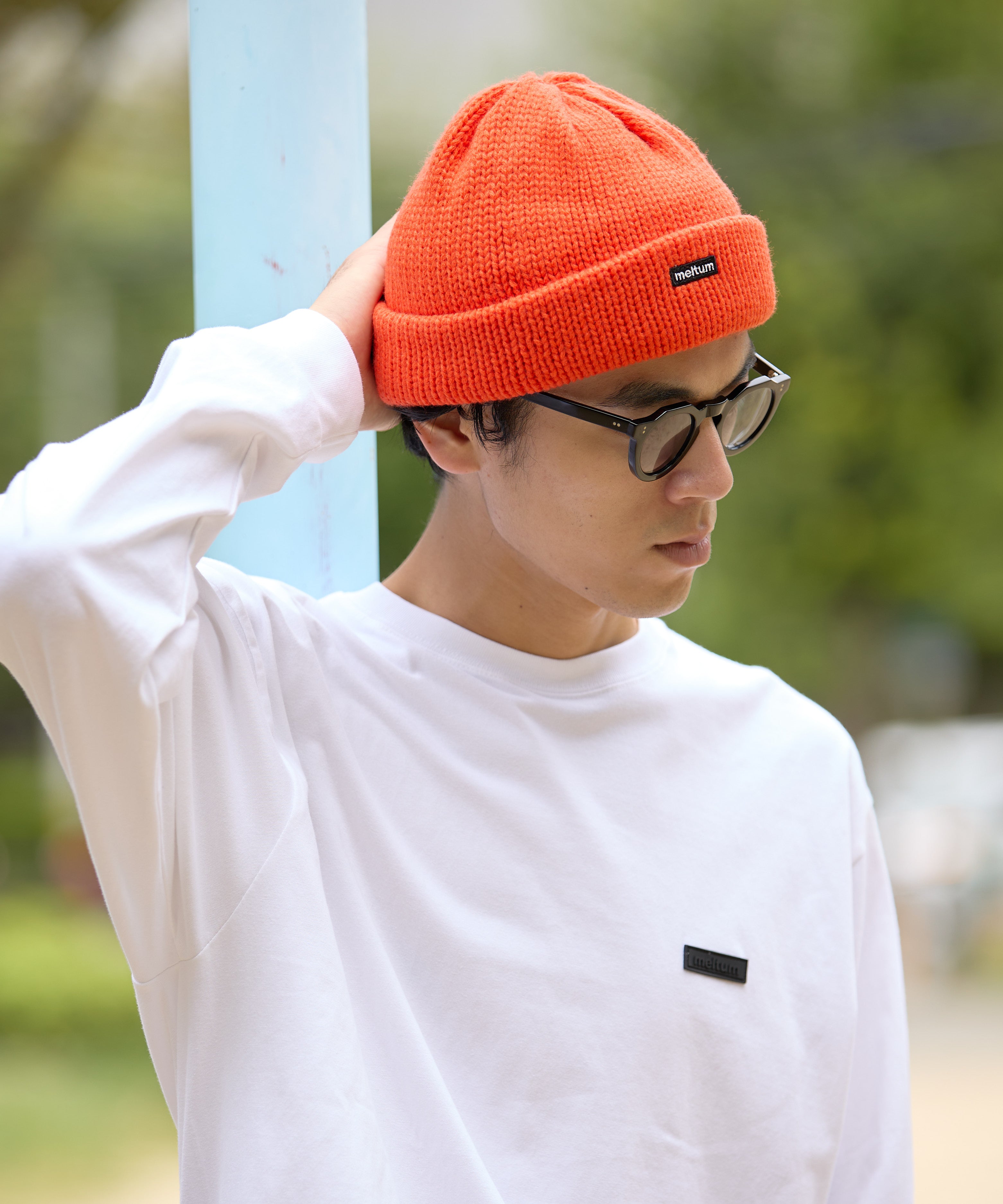 KNIT WATCH CAP【ORANGE】