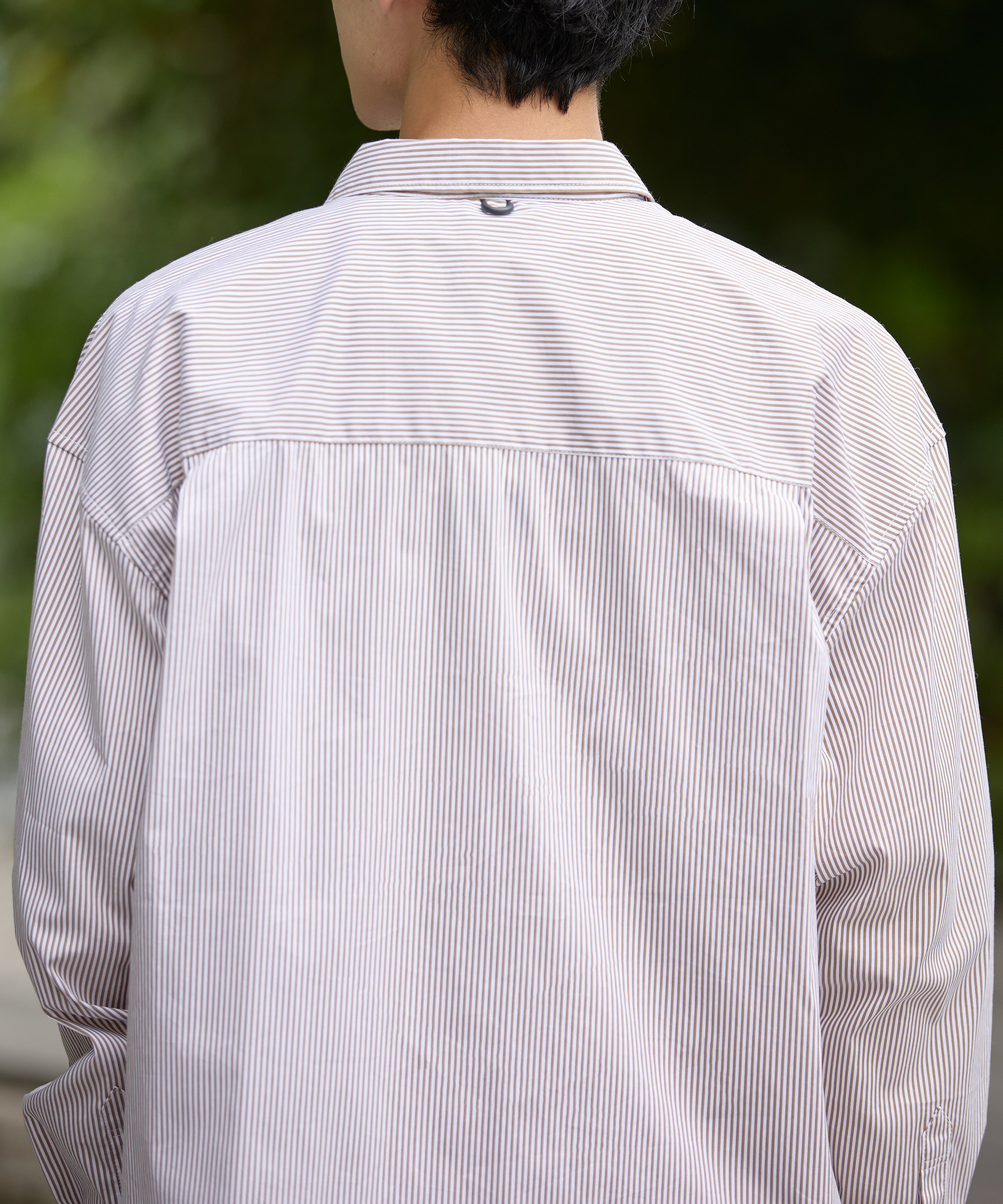 LOOSE STRIPE SHIRT L/S【BEIGE】